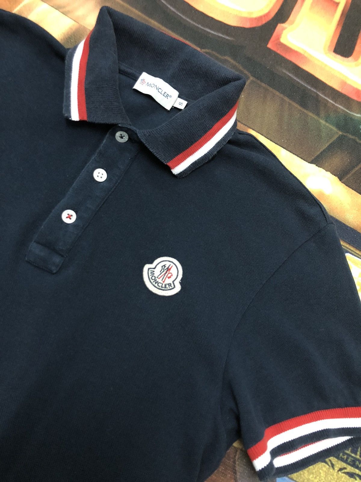Moncler AUTHENTIC MONCLER TWIN TIPPED POLO SHIRT Size US S / EU 44-46 / 1 - 3 Thumbnail
