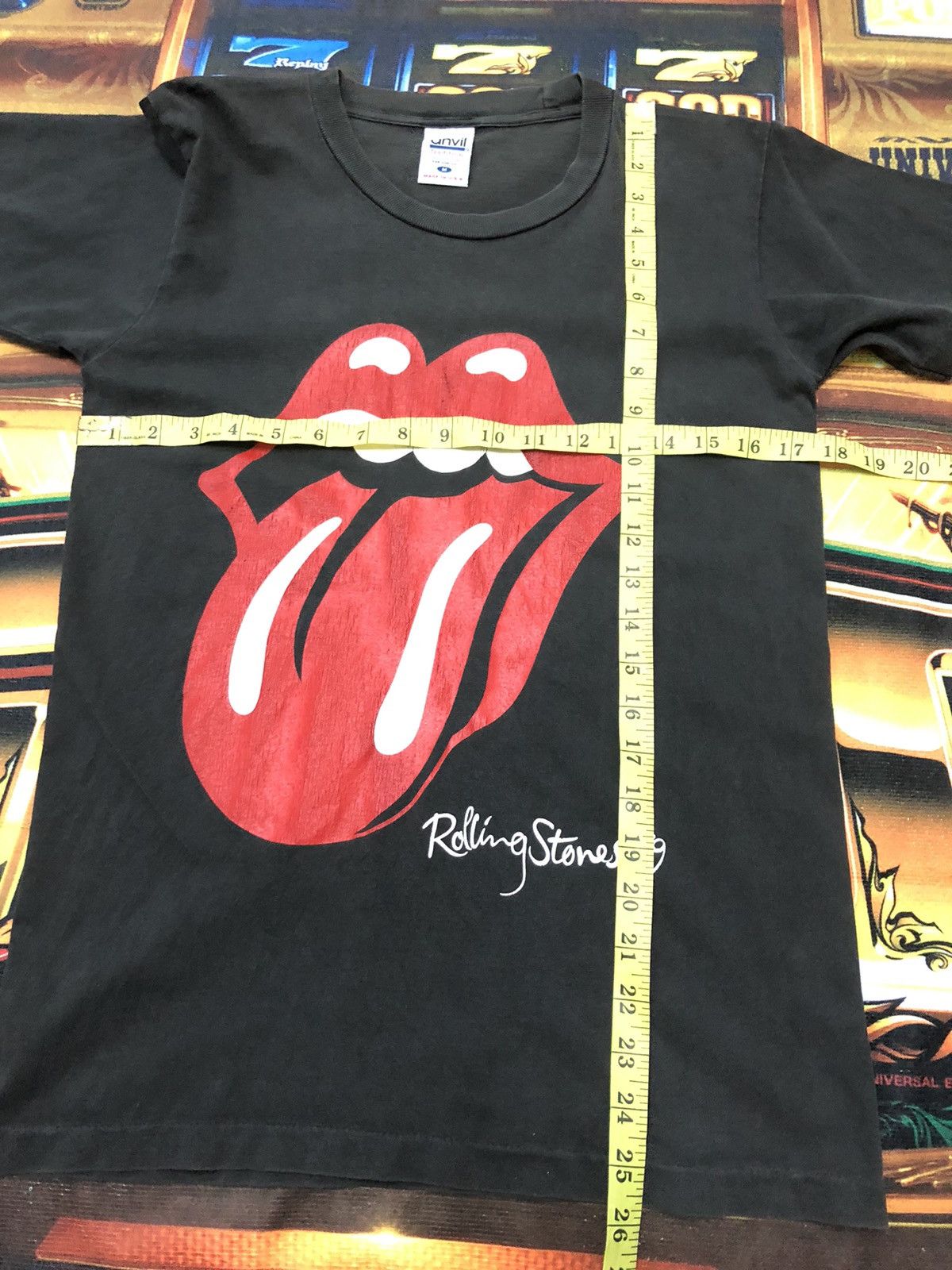 Band Tees × The Rolling Stones × Vintage VINTAGE 1989 THE ROLLING STONE BIG LOGO SHIRT Size US S / EU 44-46 / 1 - 7 Thumbnail