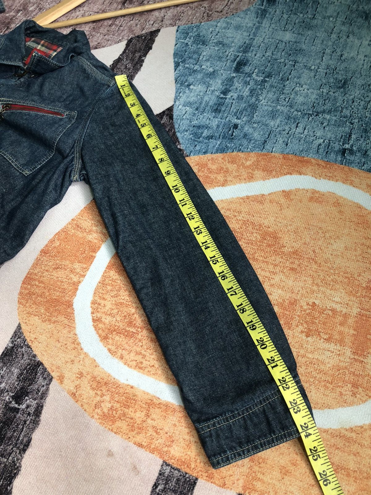 Hysteric Glamour × Vintage VINTAGE HYSTERIC GLAMOUR FLANNEL INNER DENIM JACKET JEANS Size US S / EU 44-46 / 1 - 12 Thumbnail