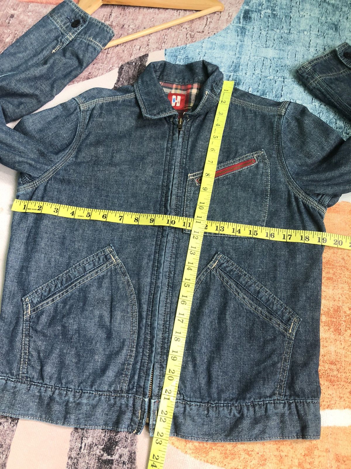 Hysteric Glamour × Vintage VINTAGE HYSTERIC GLAMOUR FLANNEL INNER DENIM JACKET JEANS Size US S / EU 44-46 / 1 - 11 Thumbnail