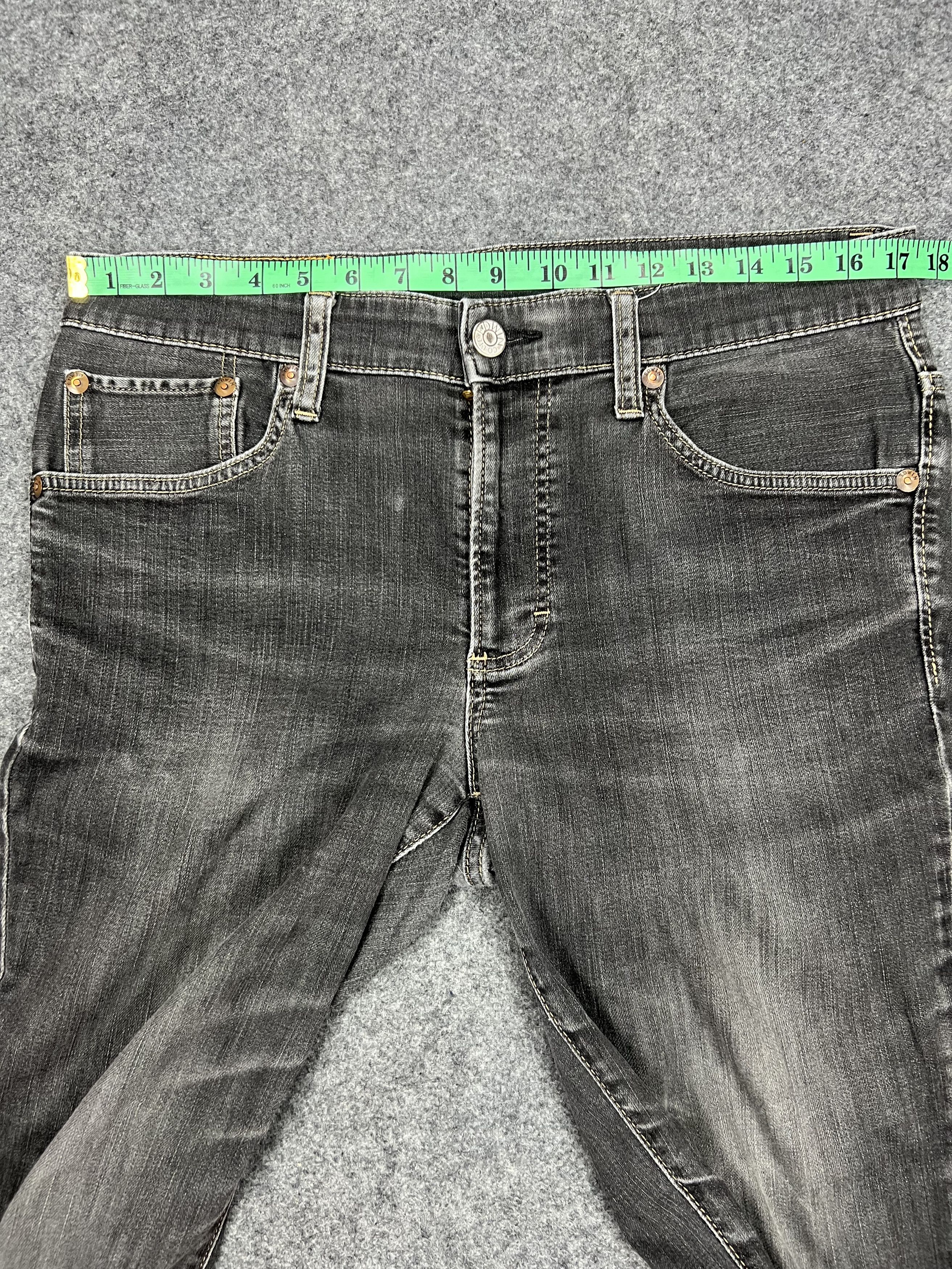 Stretchable EDWIN Black Faded Jeans