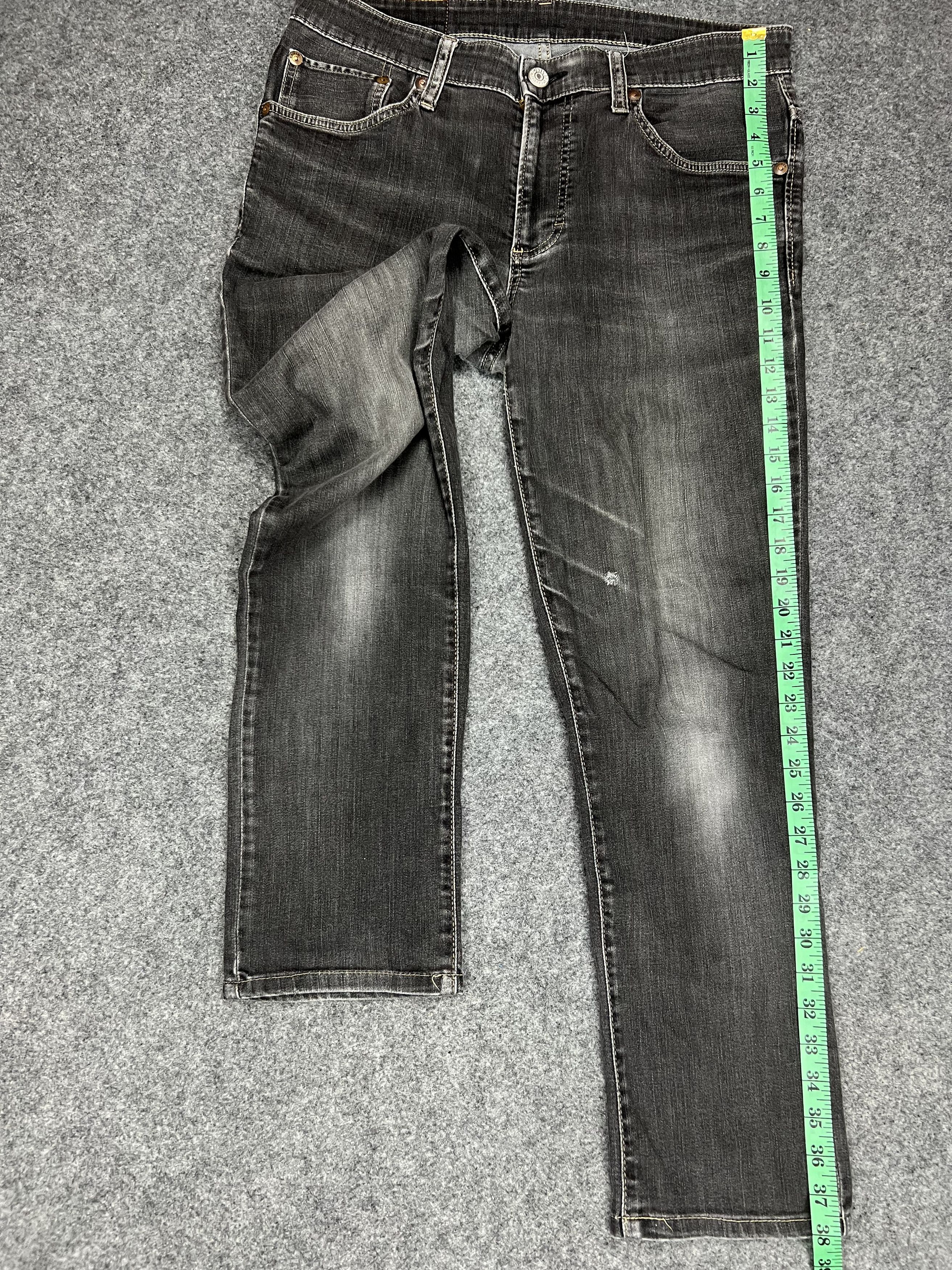 Stretchable EDWIN Black Faded Jeans