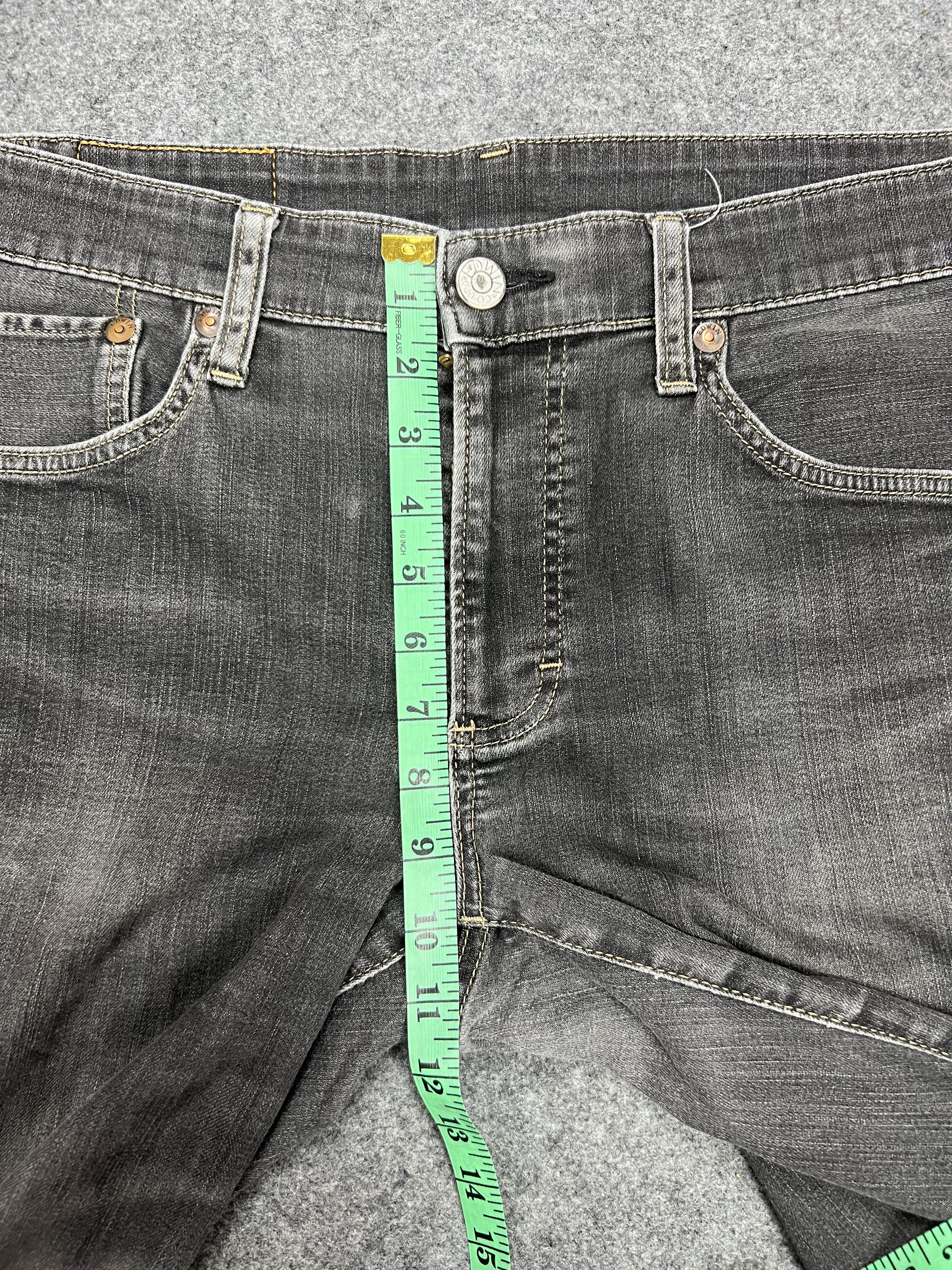 Stretchable EDWIN Black Faded Jeans