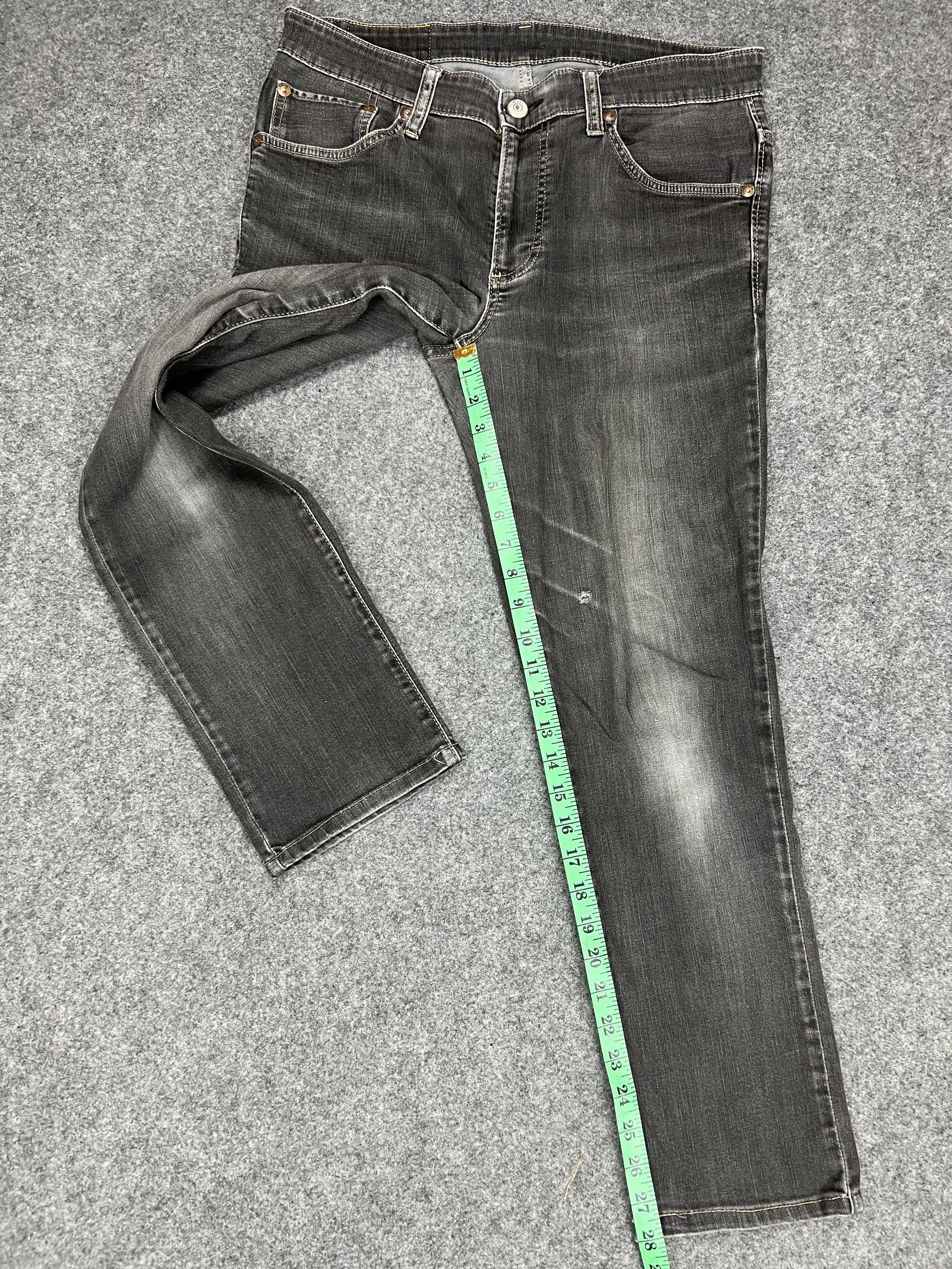 Stretchable EDWIN Black Faded Jeans