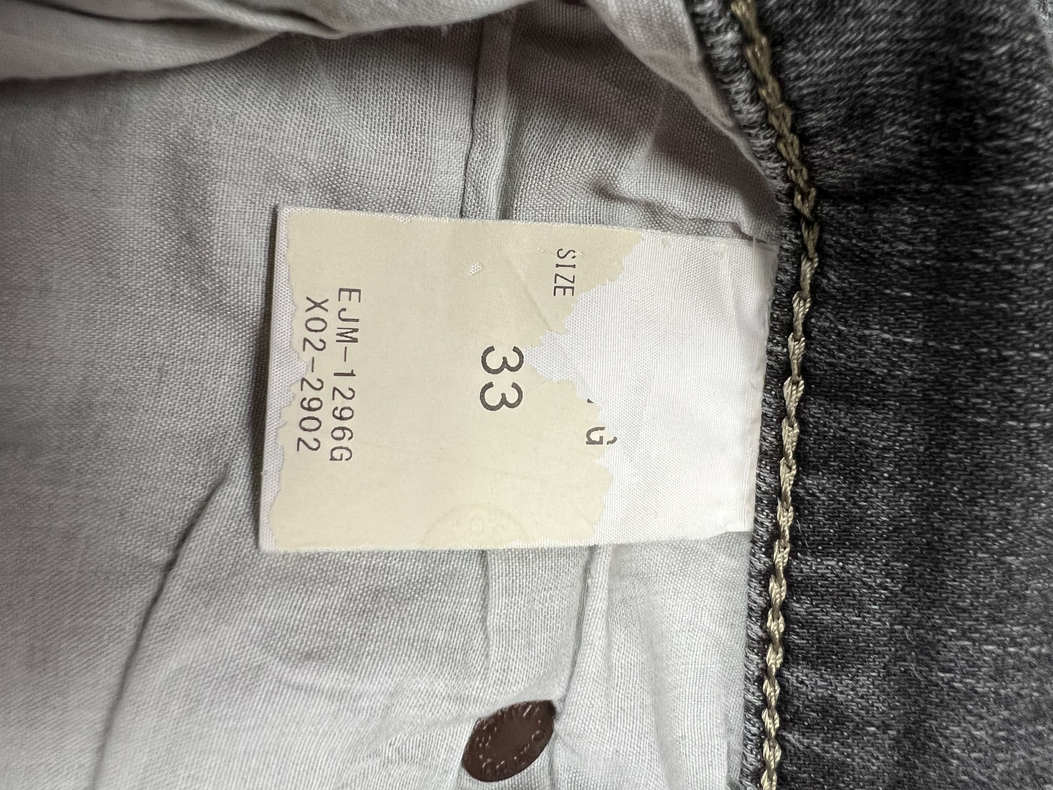 Stretchable EDWIN Black Faded Jeans