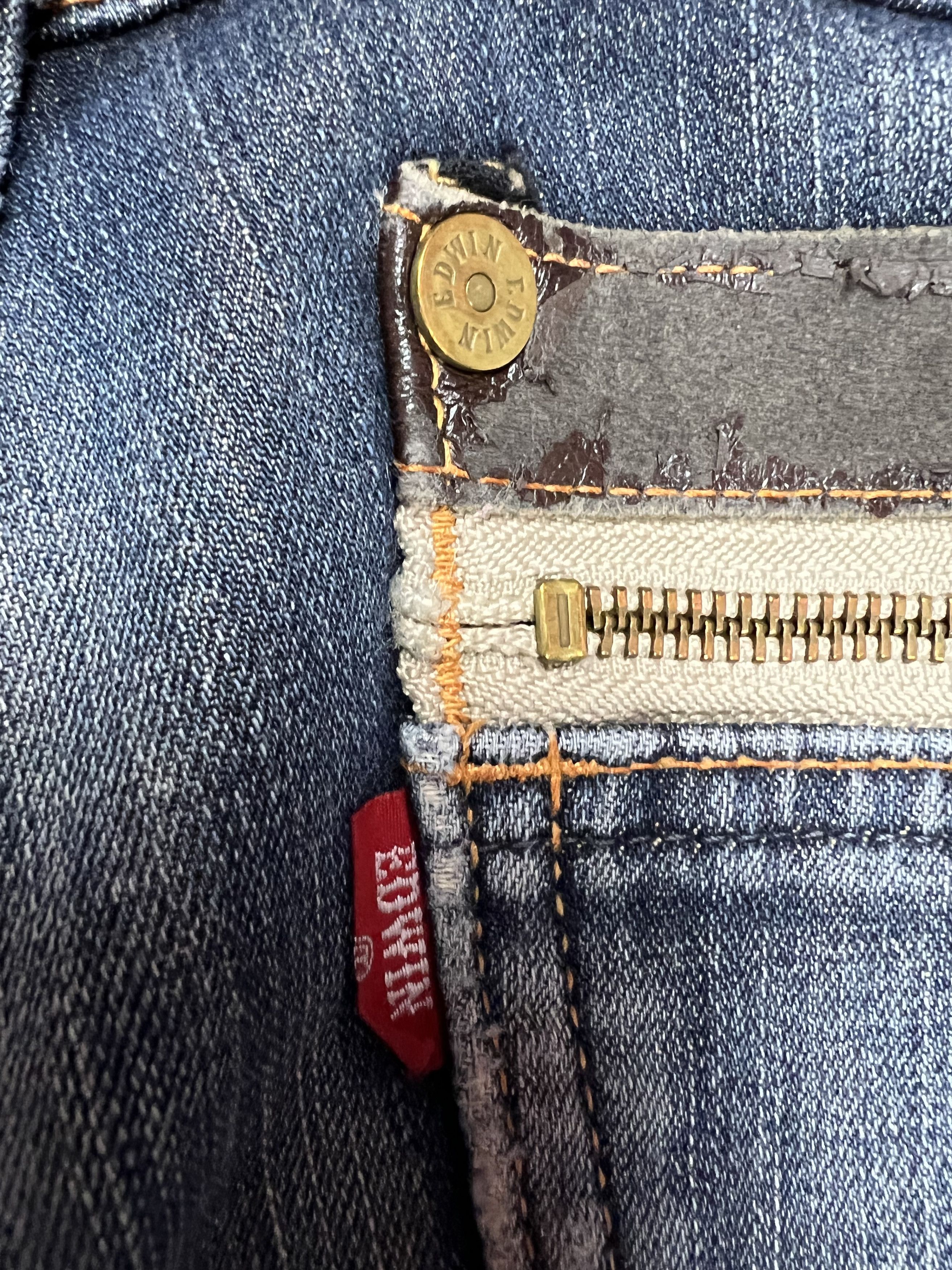 Edwin × Japanese Brand Edwin 503 Blue Trip Stretchable Jeans Size US 30 / EU 46 - 19 Thumbnail