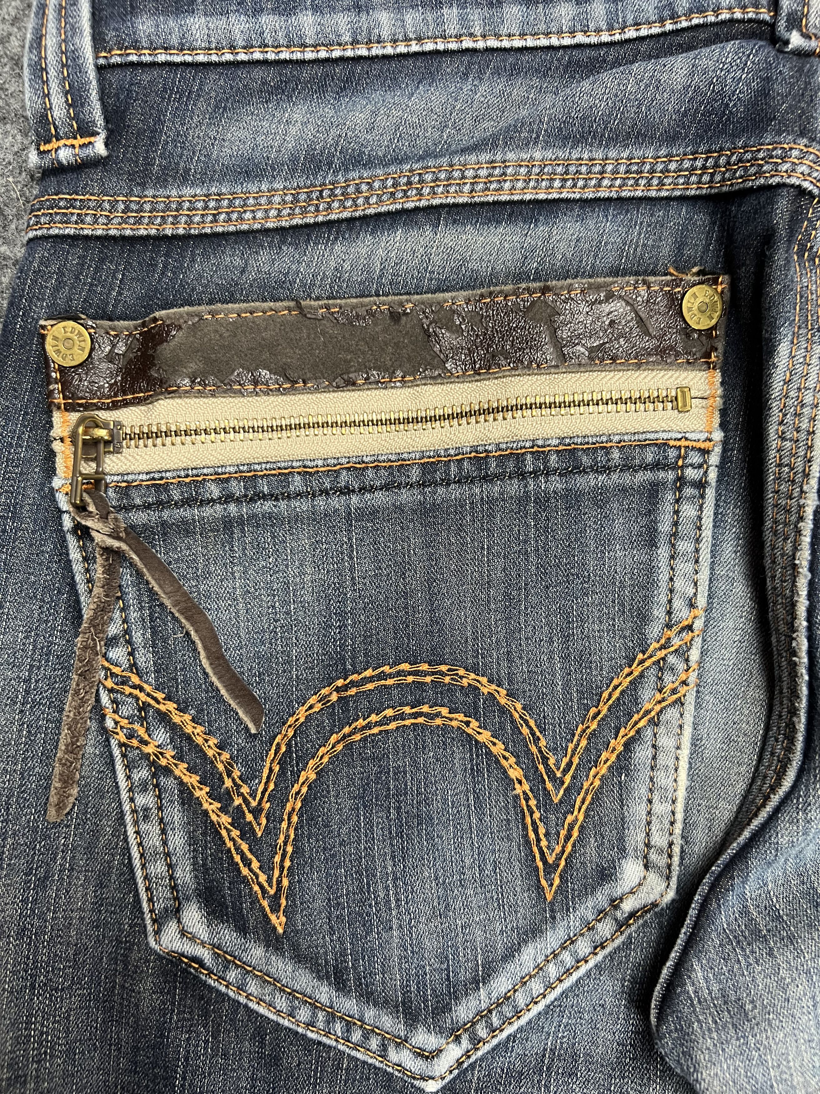 Edwin × Japanese Brand Edwin 503 Blue Trip Stretchable Jeans Size US 30 / EU 46 - 16 Thumbnail