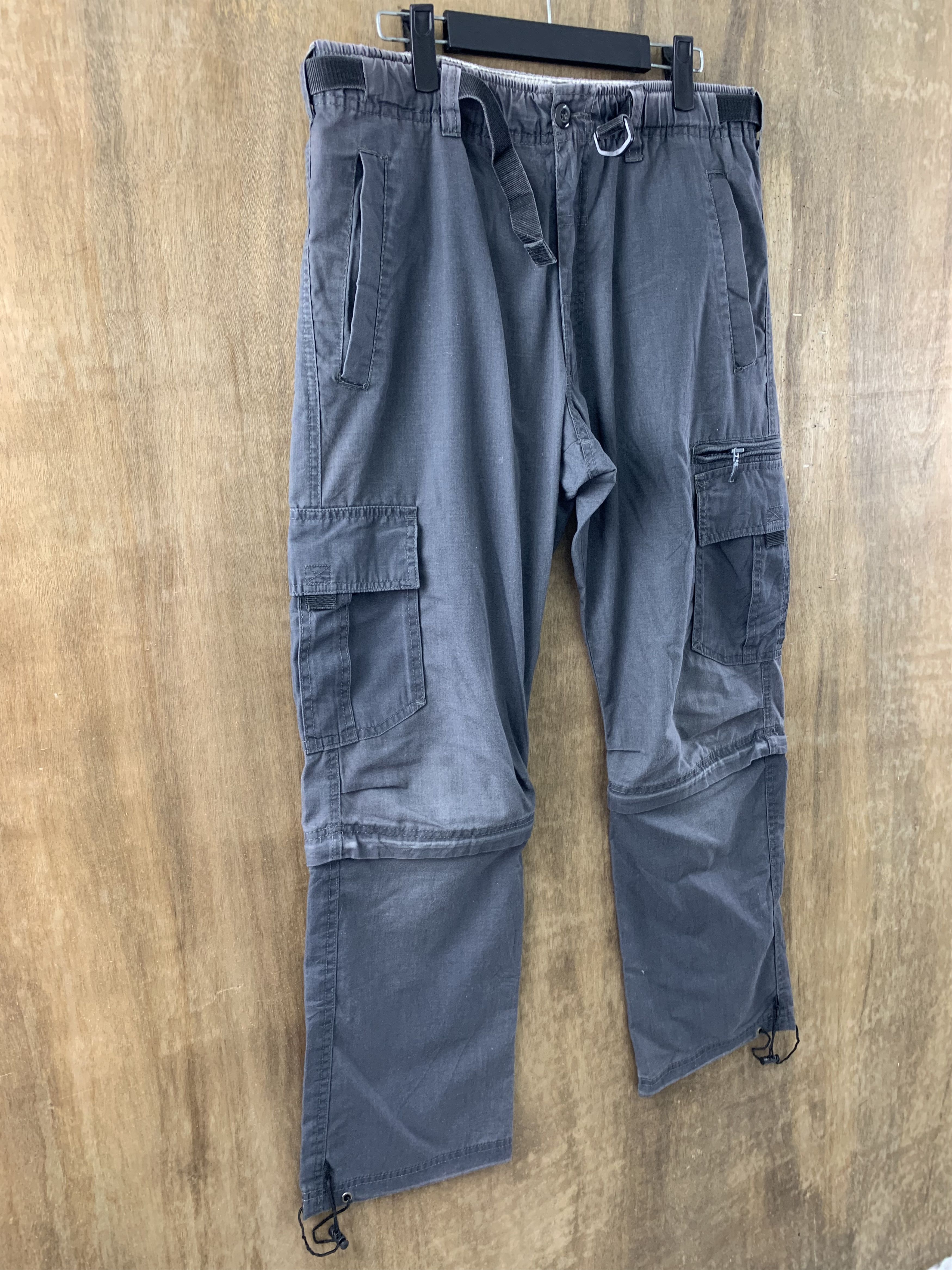 Japanese Brand Cargo Pants Multipocket Japanese Branded Streetwear 2In1 Size US 31 - 2 Thumbnail