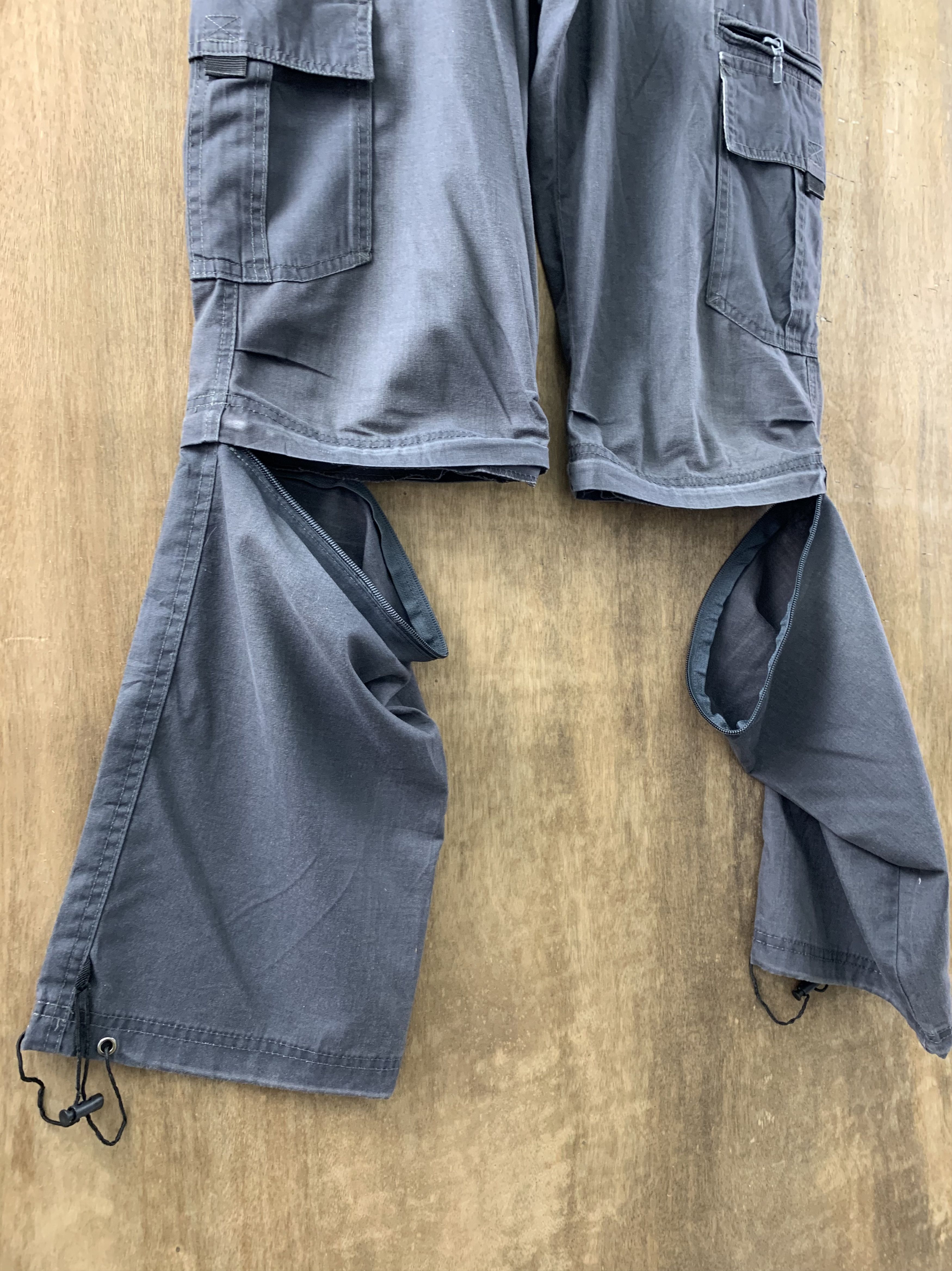 Japanese Brand Cargo Pants Multipocket Japanese Branded Streetwear 2In1 Size US 31 - 10 Thumbnail