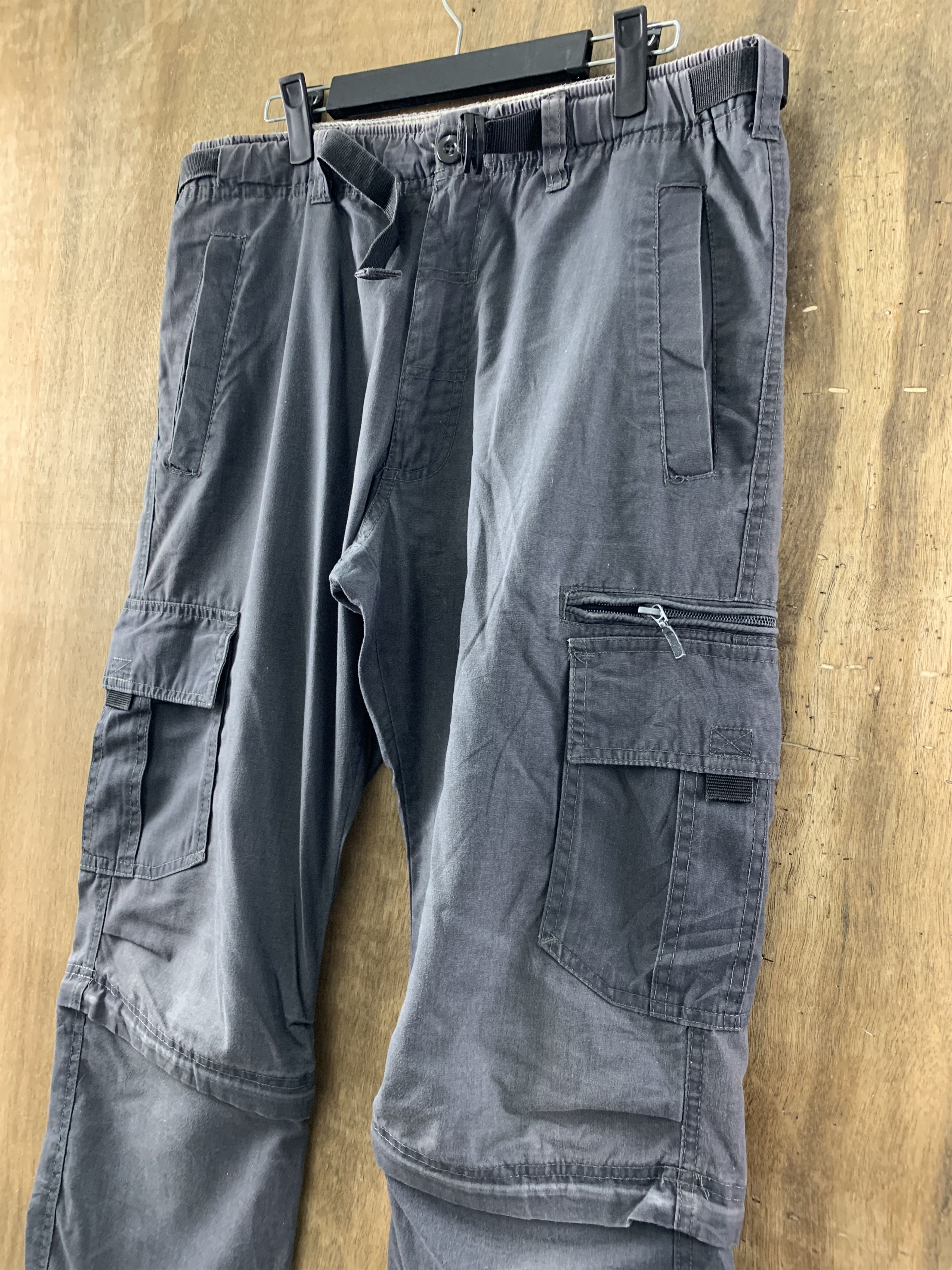 Japanese Brand Cargo Pants Multipocket Japanese Branded Streetwear 2In1 Size US 31 - 6 Thumbnail