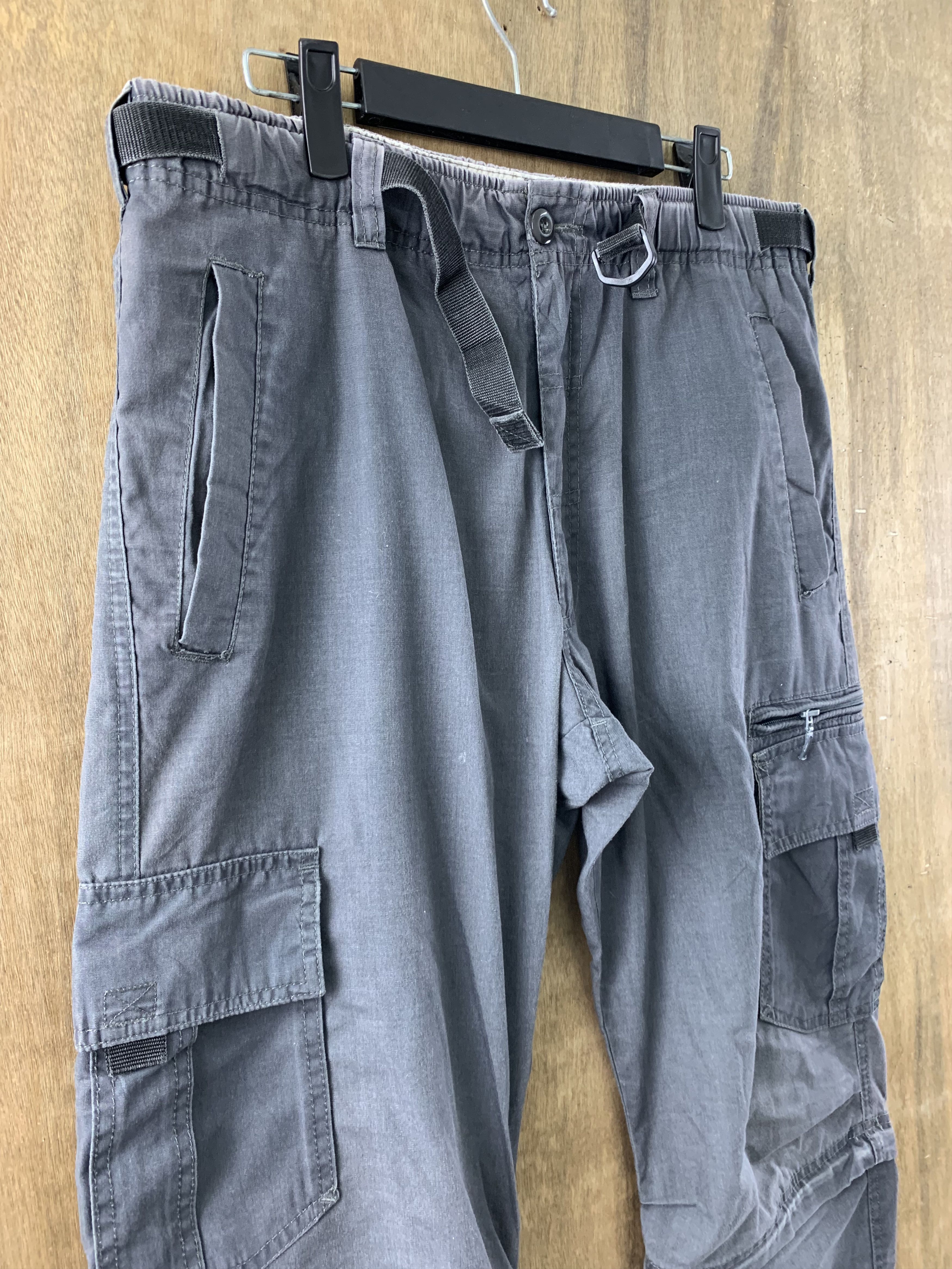 Japanese Brand Cargo Pants Multipocket Japanese Branded Streetwear 2In1 Size US 31 - 3 Thumbnail
