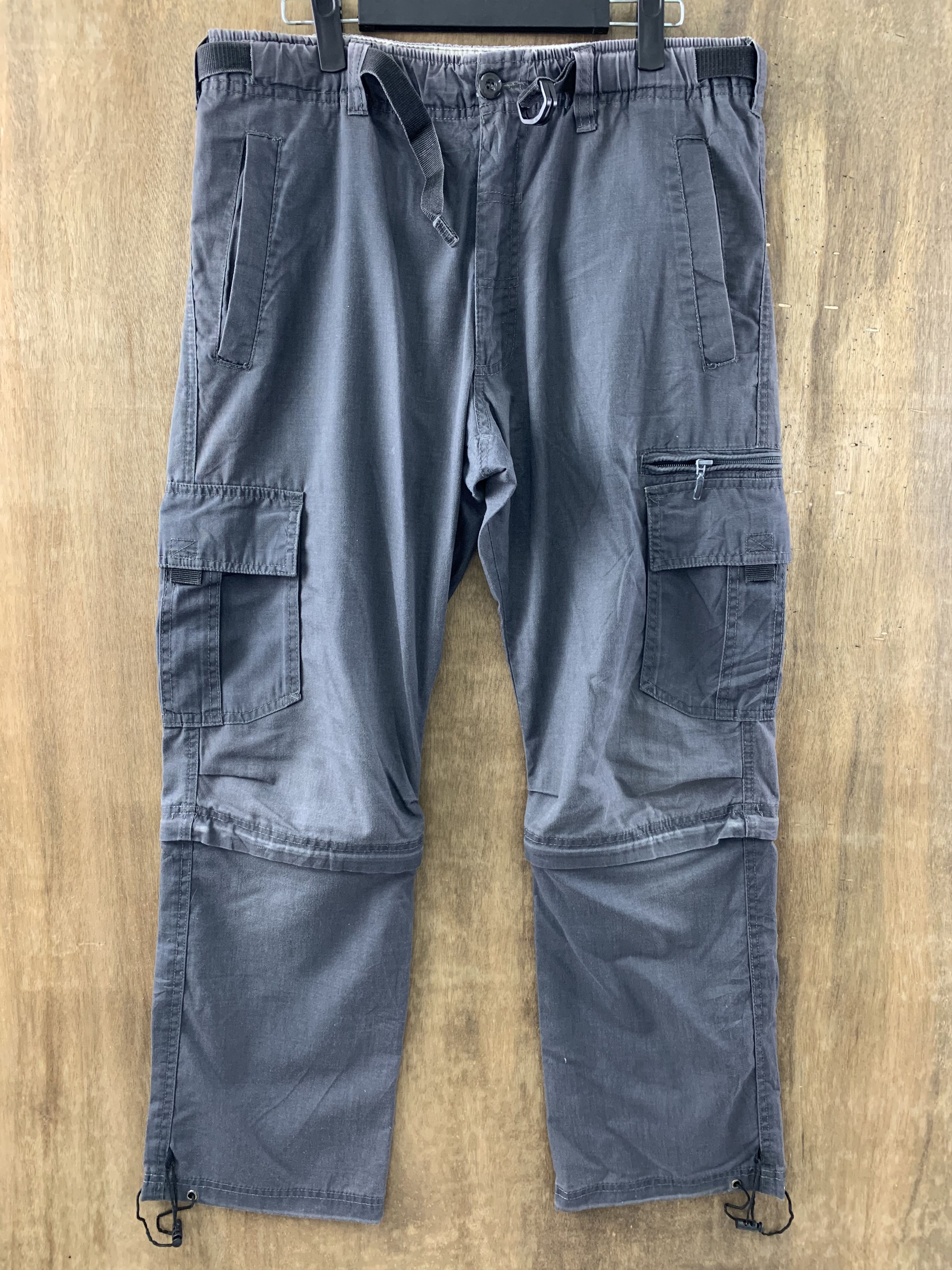 Japanese Brand Cargo Pants Multipocket Japanese Branded Streetwear 2In1 Size US 31 - 1 Thumbnail
