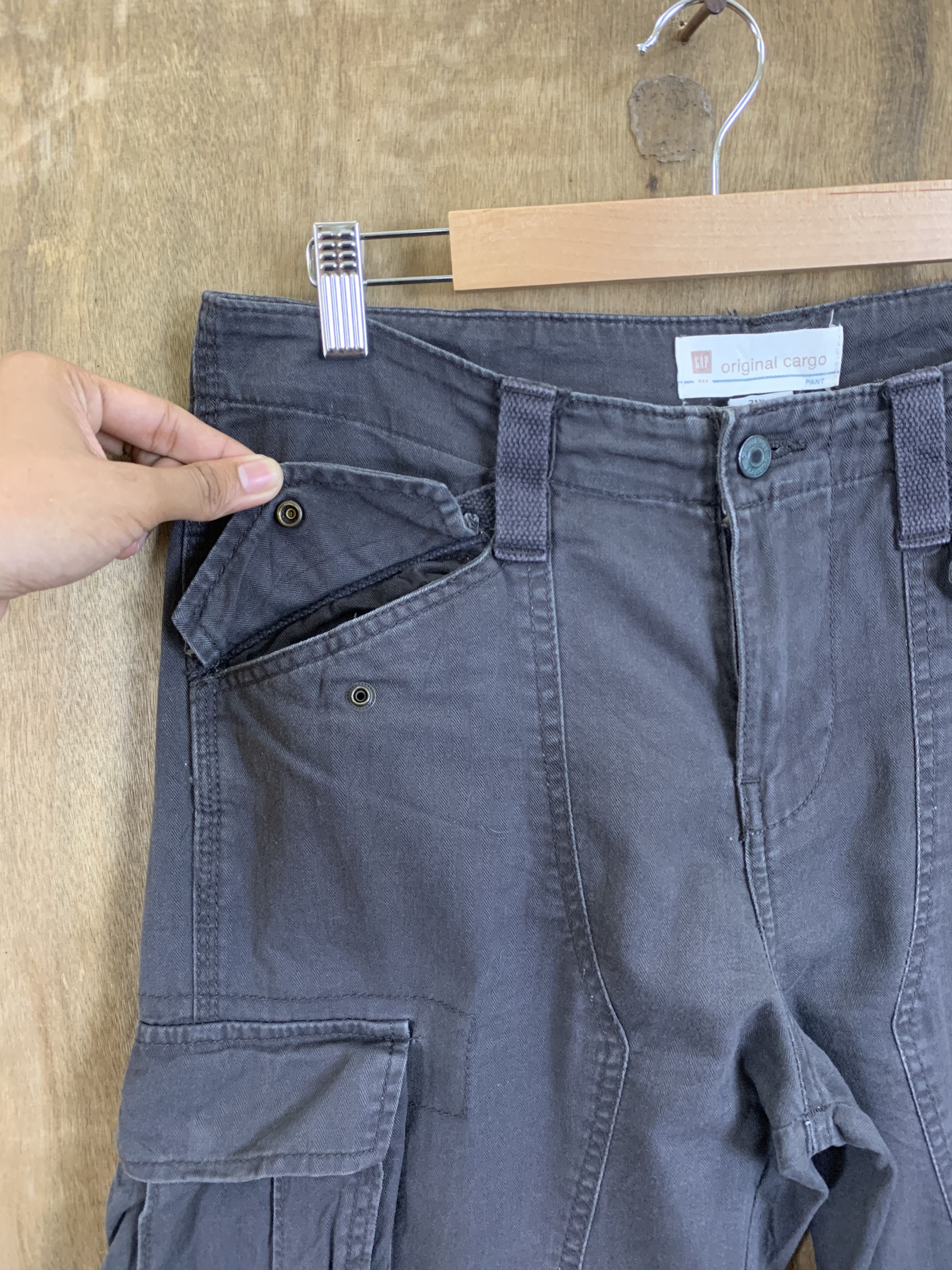 Gap Cargo Pants Gap Double Knee Multipocket Like Kanye West Size US 31 - 10 Thumbnail