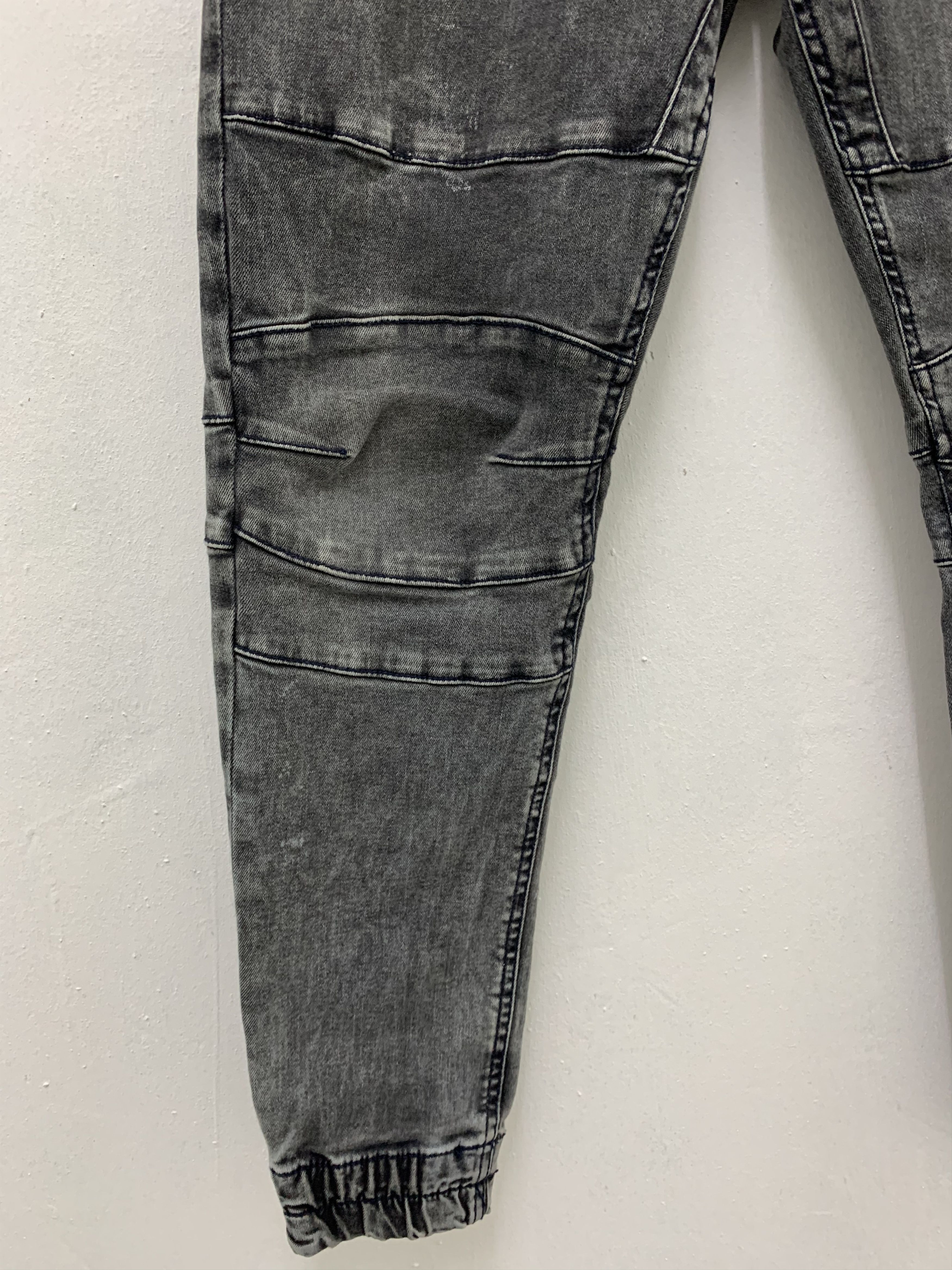 Bershka Joggers Pants Besrshka Doublee Knee Faded Grey Size US 28 / EU 44 - 6 Thumbnail