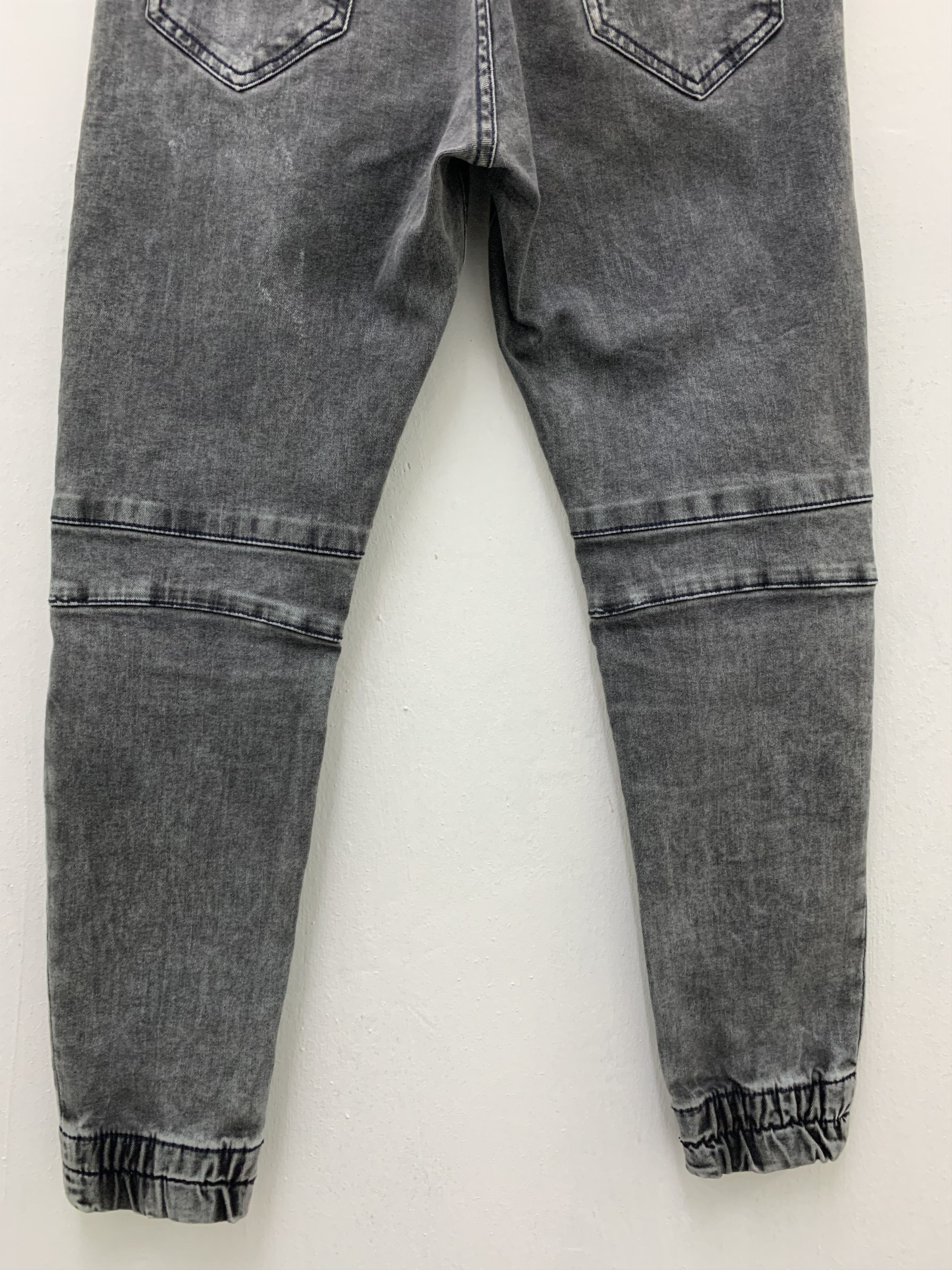 Bershka Joggers Pants Besrshka Doublee Knee Faded Grey Size US 28 / EU 44 - 15 Thumbnail