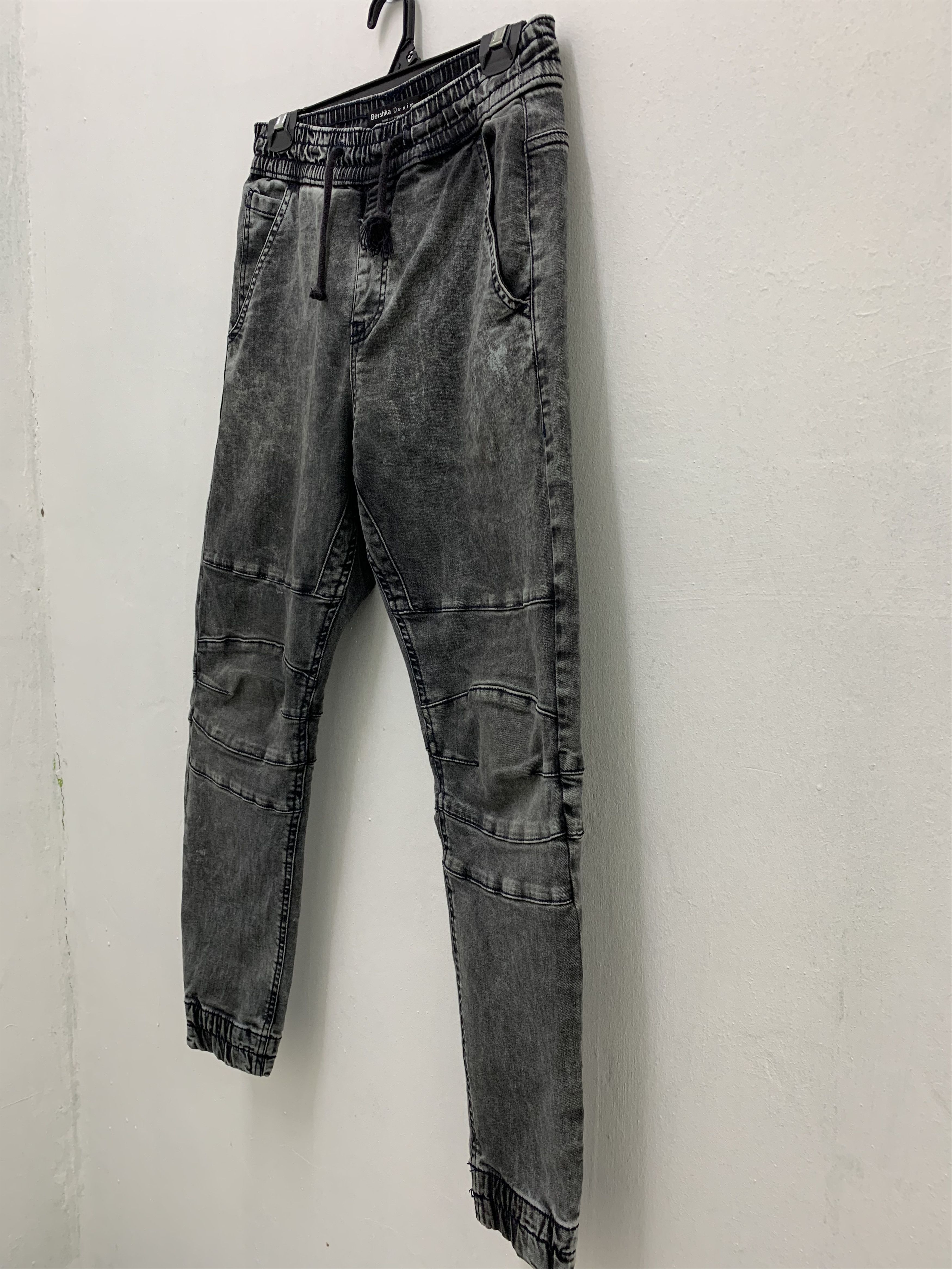 Bershka Joggers Pants Besrshka Doublee Knee Faded Grey Size US 28 / EU 44 - 3 Thumbnail