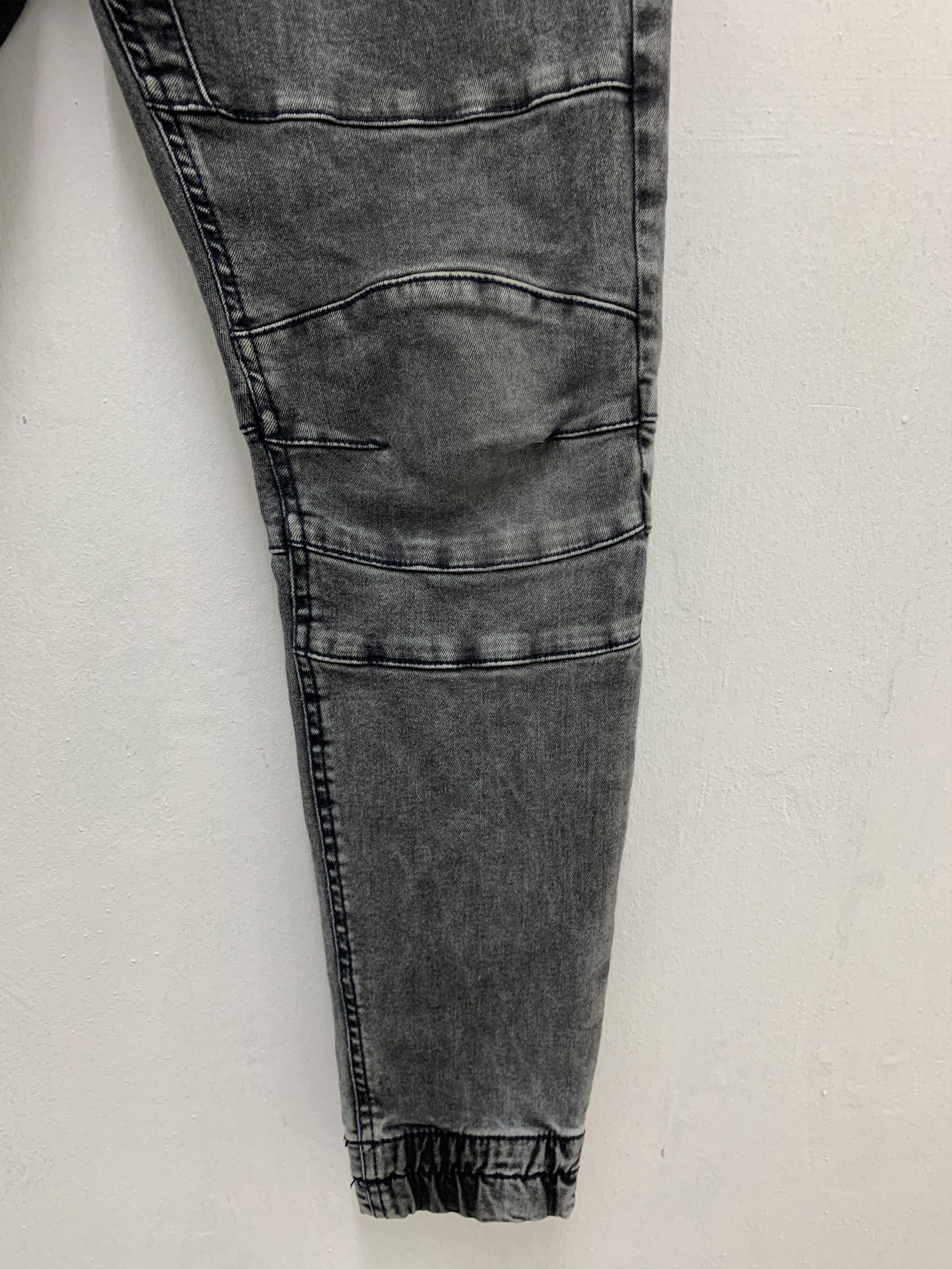 Bershka Joggers Pants Besrshka Doublee Knee Faded Grey Size US 28 / EU 44 - 7 Thumbnail