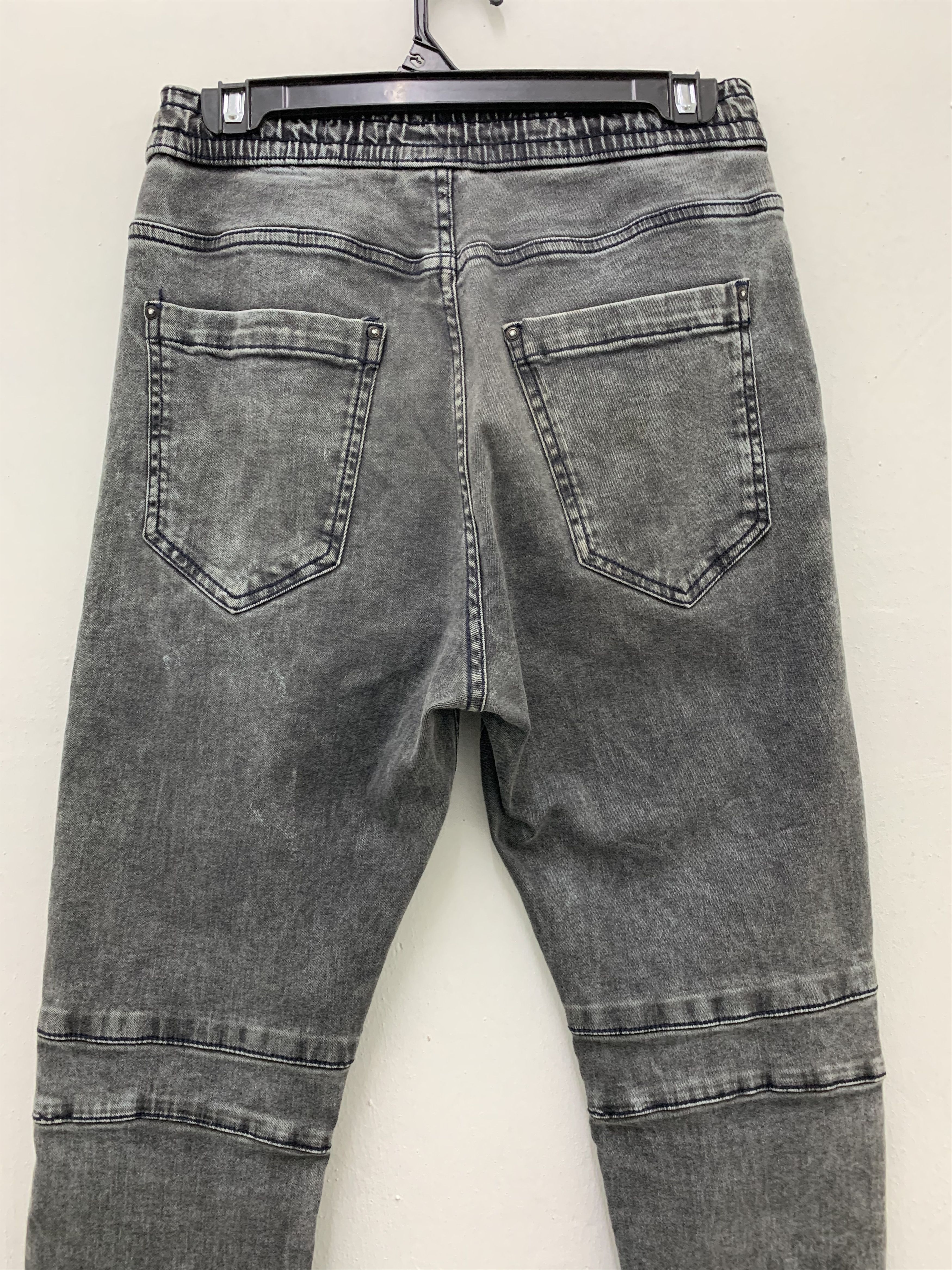 Bershka Joggers Pants Besrshka Doublee Knee Faded Grey Size US 28 / EU 44 - 13 Thumbnail