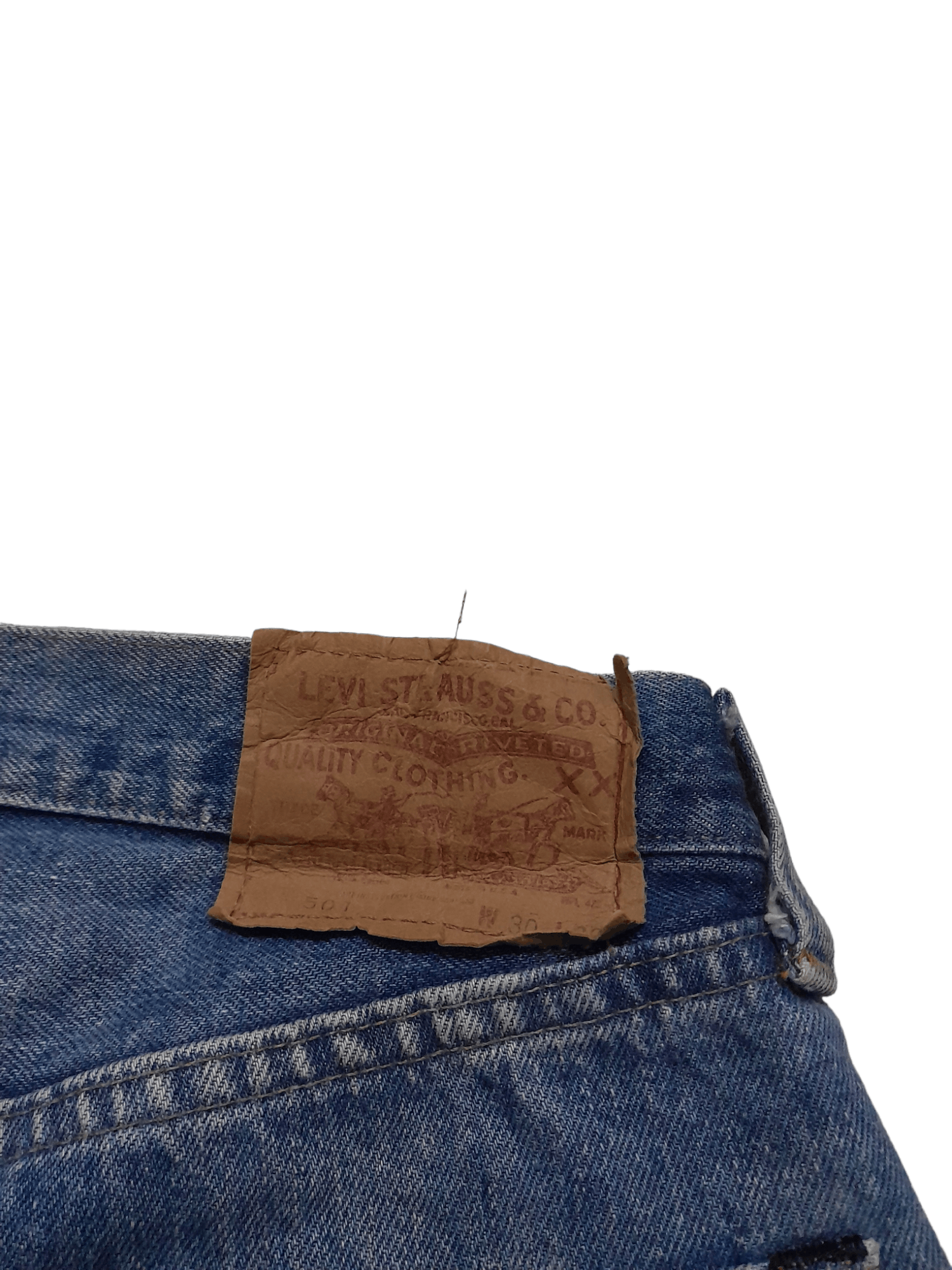 Levi's 80s Levis 501 Selvedge Usa Denim Stamped 524 cobain (S88) Size US 29 - 10 Thumbnail