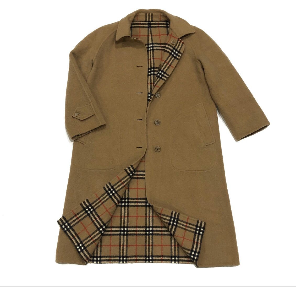 Burberry Burberrys Novacheck Reversible Jacket New Wool Trench Coat Size US M / EU 48-50 / 2 - 14 Thumbnail