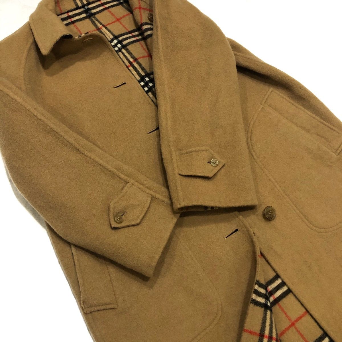 Burberry Burberrys Novacheck Reversible Jacket New Wool Trench Coat Size US M / EU 48-50 / 2 - 12 Thumbnail