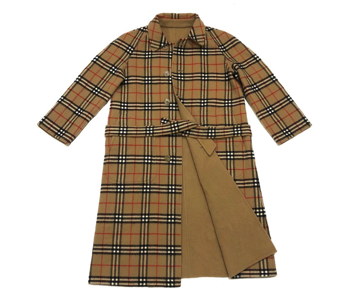 Burberry Burberrys Novacheck Reversible Jacket New Wool Trench Coat Size US M / EU 48-50 / 2 - 5 Thumbnail