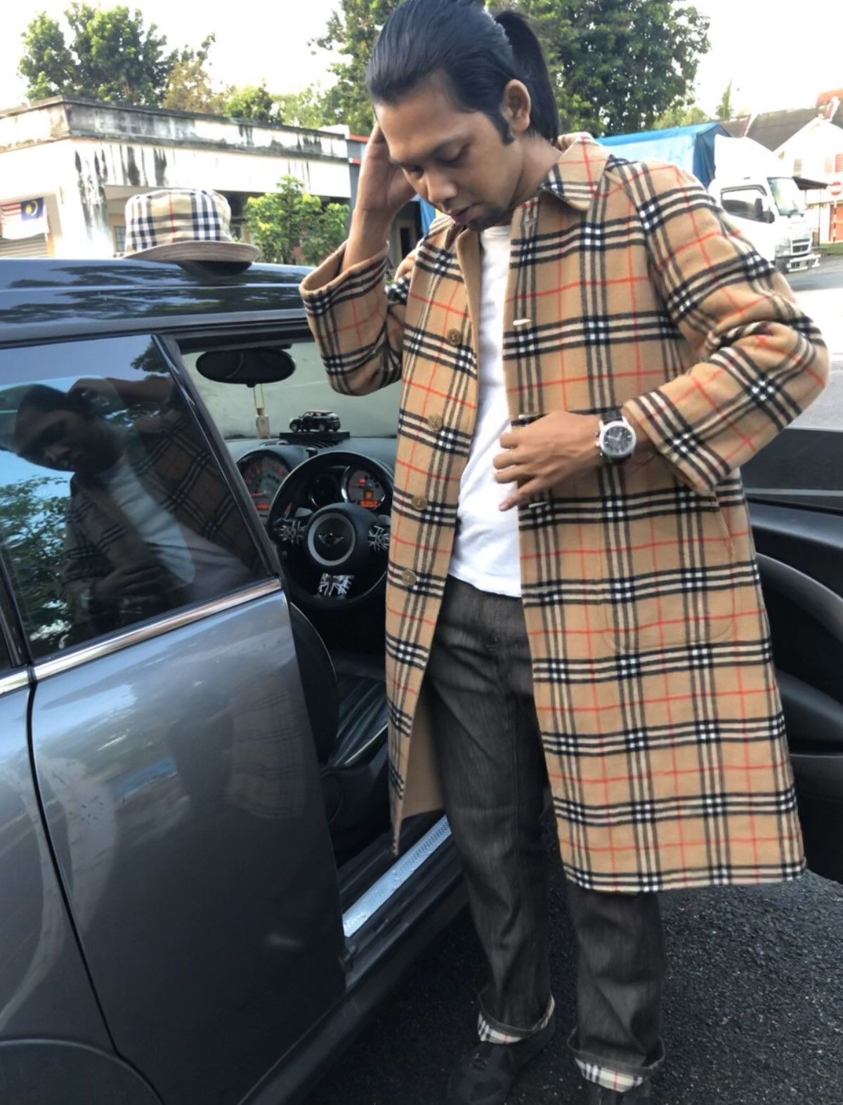 Burberry Burberrys Novacheck Reversible Jacket New Wool Trench Coat Size US M / EU 48-50 / 2 - 1 Thumbnail