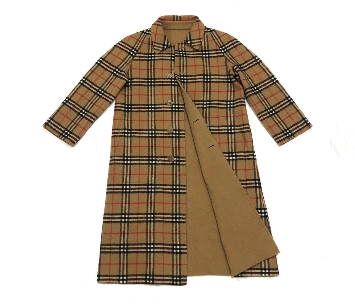 Burberry Burberrys Novacheck Reversible Jacket New Wool Trench Coat Size US M / EU 48-50 / 2 - 4 Thumbnail