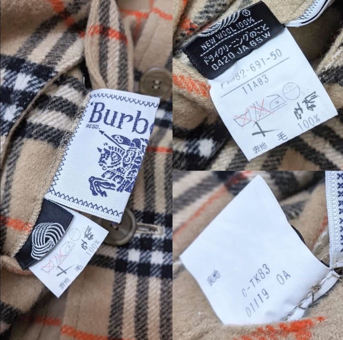Burberry Burberrys Novacheck Reversible Jacket New Wool Trench Coat Size US M / EU 48-50 / 2 - 9 Thumbnail