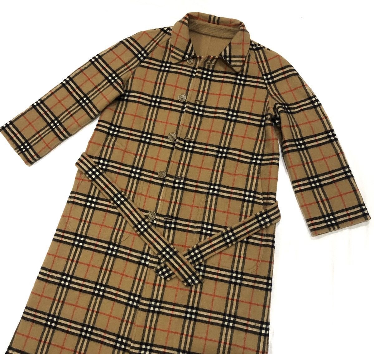 Burberry Burberrys Novacheck Reversible Jacket New Wool Trench Coat Size US M / EU 48-50 / 2 - 3 Thumbnail