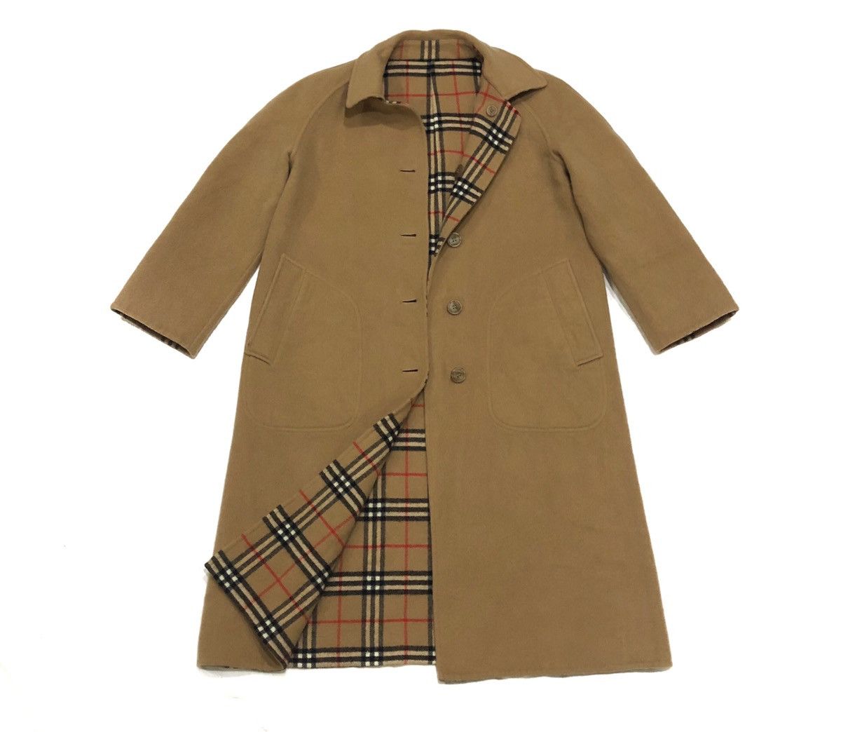 Burberry Burberrys Novacheck Reversible Jacket New Wool Trench Coat Size US M / EU 48-50 / 2 - 11 Thumbnail