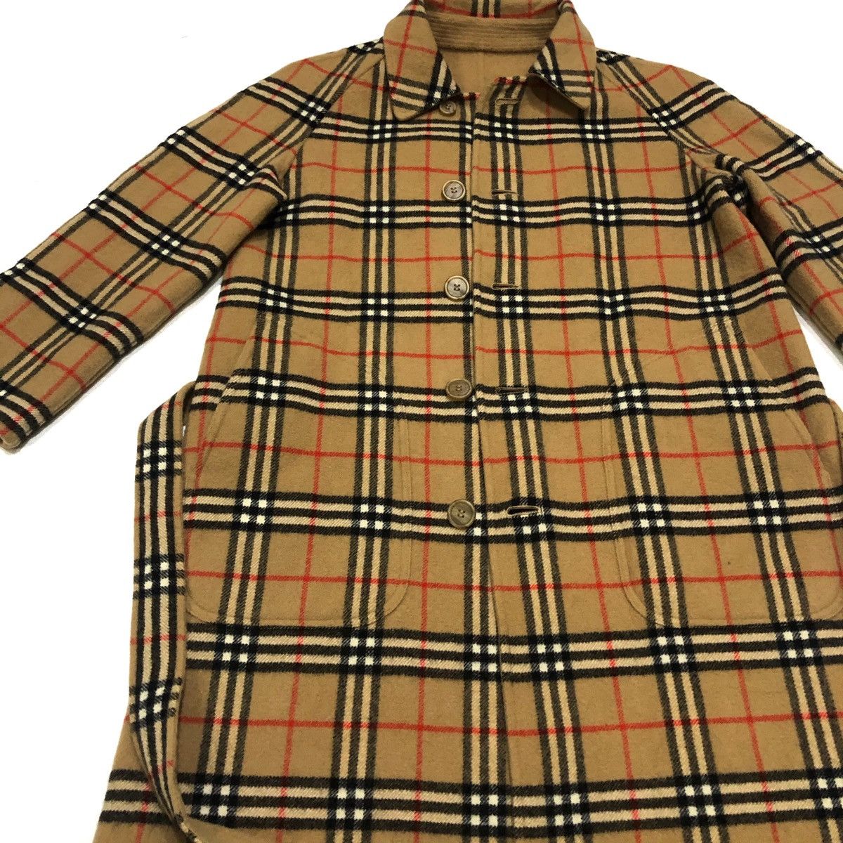 Burberry Burberrys Novacheck Reversible Jacket New Wool Trench Coat Size US M / EU 48-50 / 2 - 7 Thumbnail