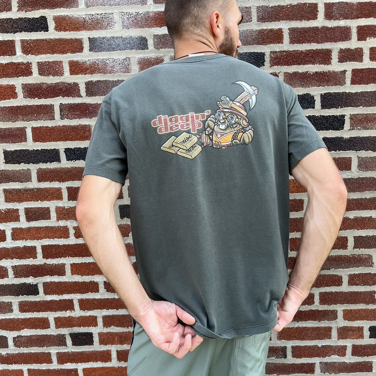 Mossimo VINTAGE 90’S MOSSIMO “DIGGIN’ DEEP” FADED T-SHIRT Size US L / EU 52-54 / 3 - 3 Thumbnail