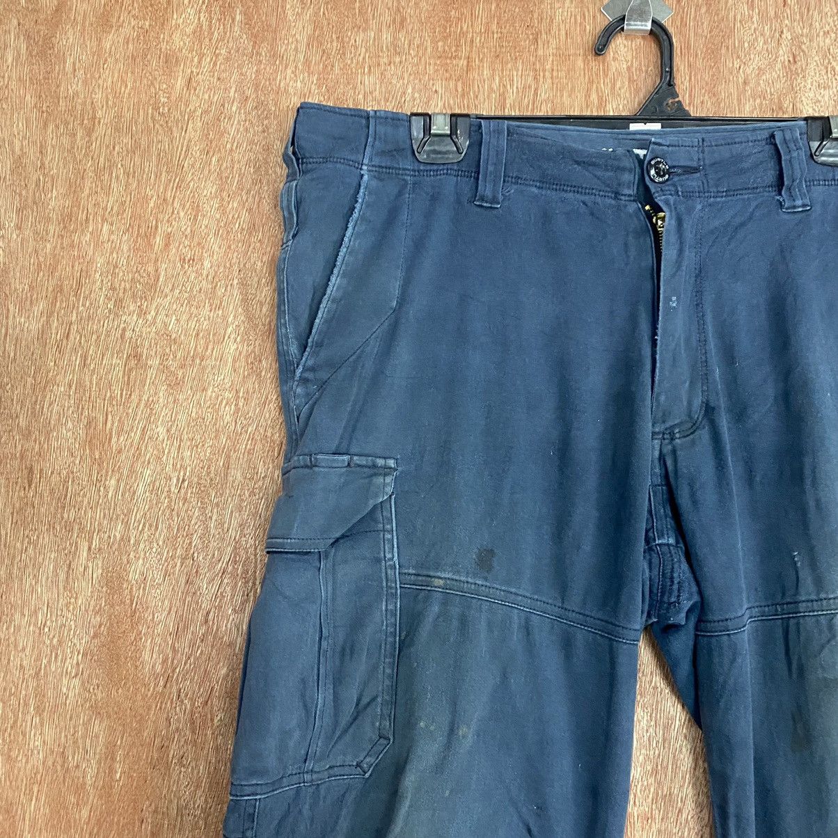 Faded Glory DL Burtle Blue distressed Multipocket Catgo Pants #c759 Size US 30 / EU 46 - 6 Thumbnail
