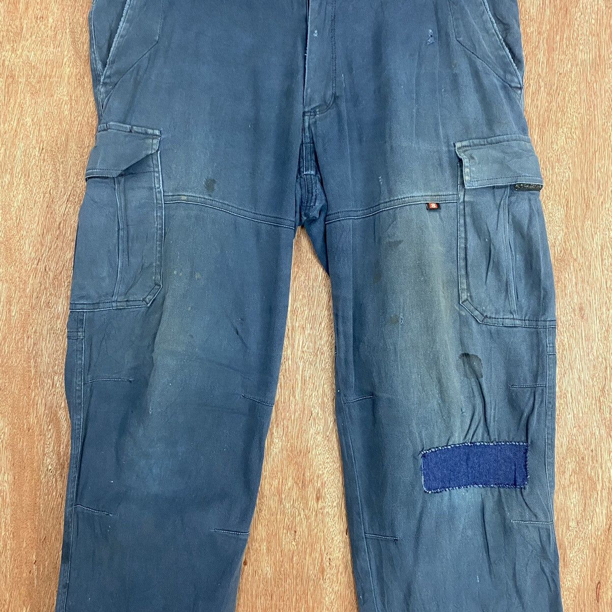 Faded Glory DL Burtle Blue distressed Multipocket Catgo Pants #c759 Size US 30 / EU 46 - 4 Thumbnail