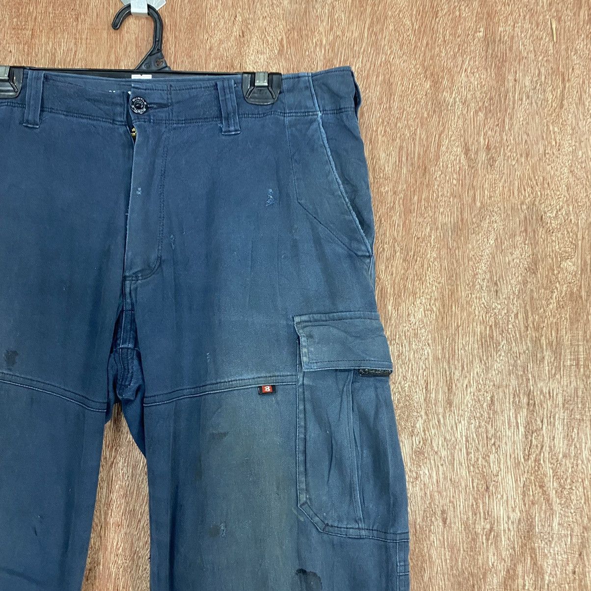 Faded Glory DL Burtle Blue distressed Multipocket Catgo Pants #c759 Size US 30 / EU 46 - 5 Thumbnail