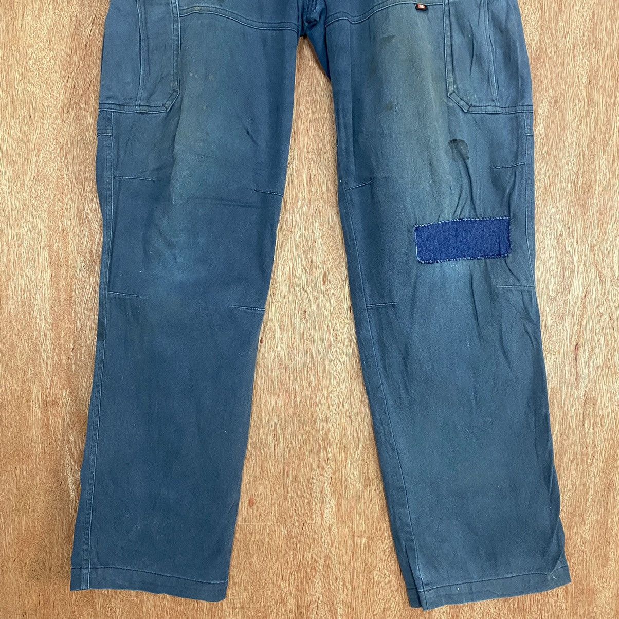 Faded Glory DL Burtle Blue distressed Multipocket Catgo Pants #c759 Size US 30 / EU 46 - 3 Thumbnail
