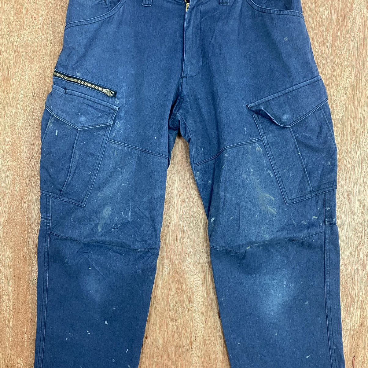 Faded Glory Burtle Multipocket distressed Tactical Cargo Pants #c765 Size US 30 / EU 46 - 4 Thumbnail
