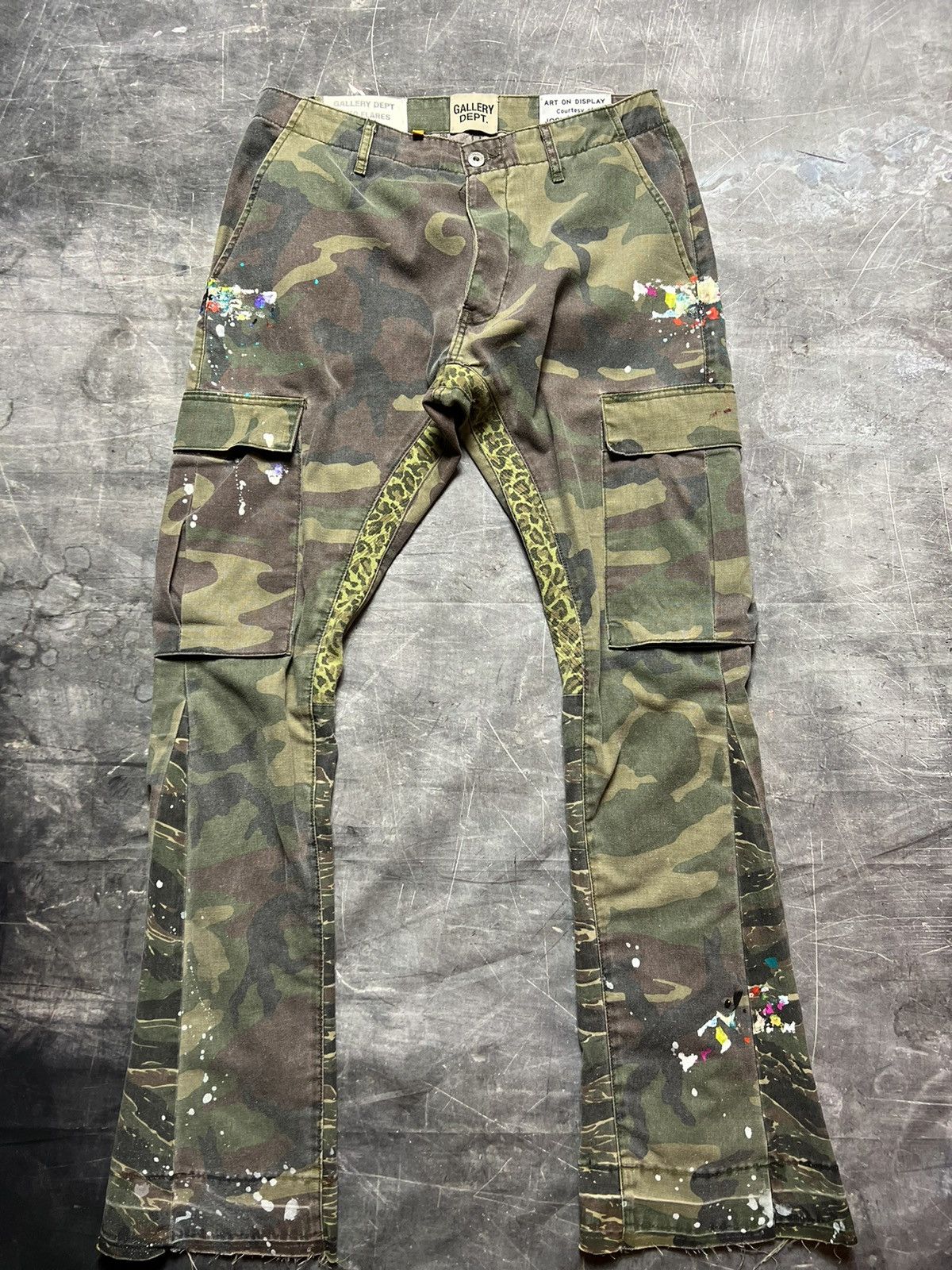 Gallery Dept. GALLERY DEPT Camo Flare Cargo Pants | Grailed