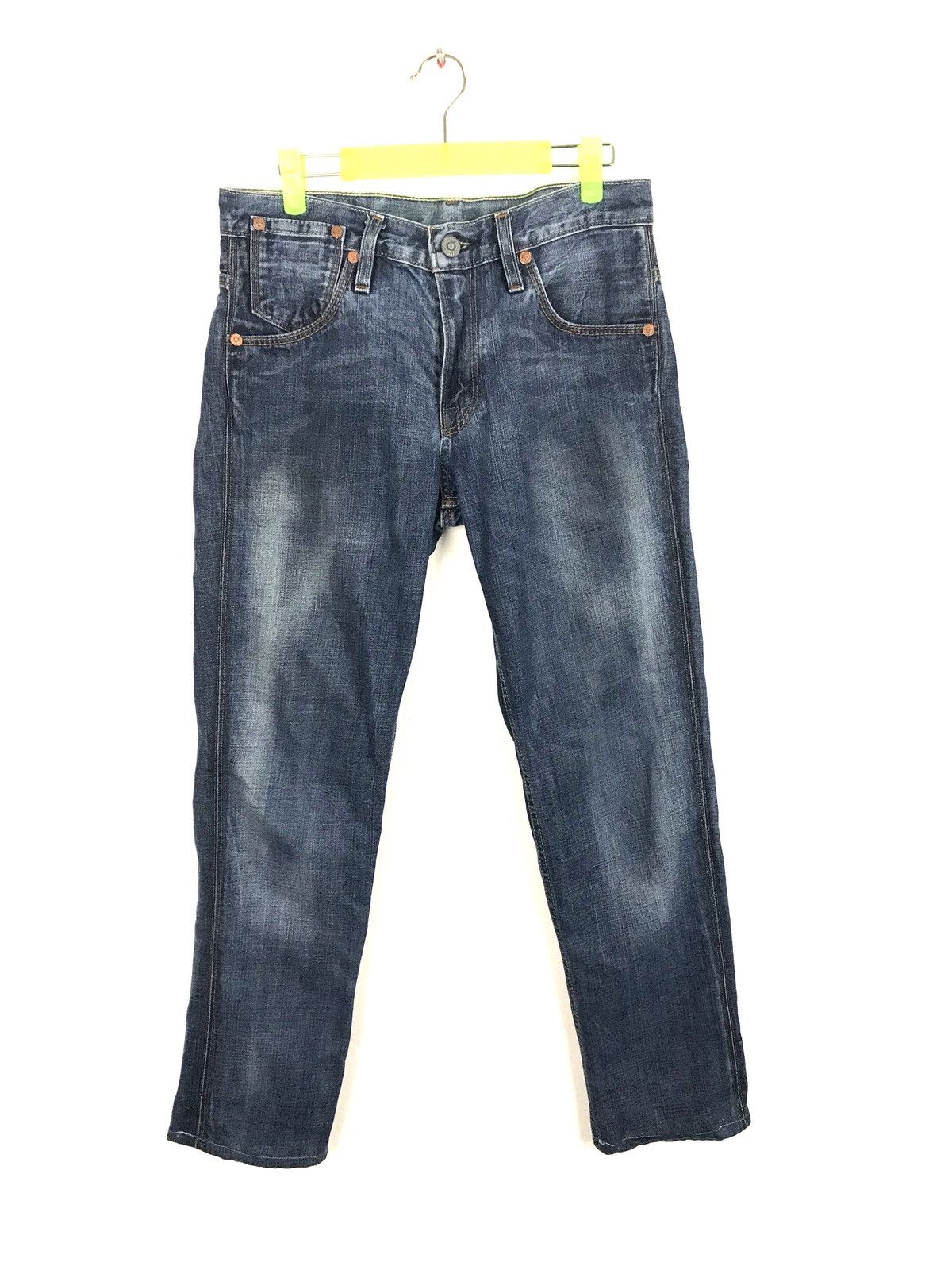 Levi's Vintage Clothing Levis 511 Blue Denim Jeans Mexico Distressed Slim Fits Size US 31 - 1 Thumbnail