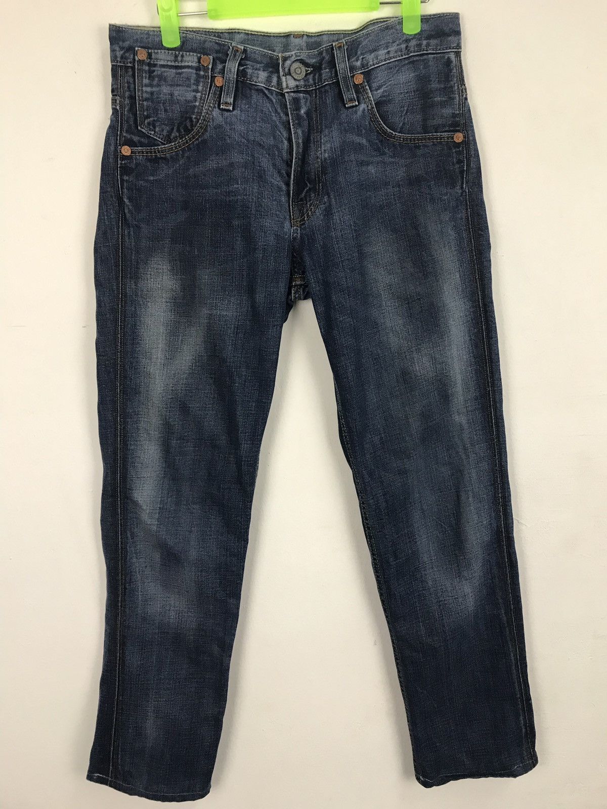 Levi's Vintage Clothing Levis 511 Blue Denim Jeans Mexico Distressed Slim Fits Size US 31 - 3 Thumbnail
