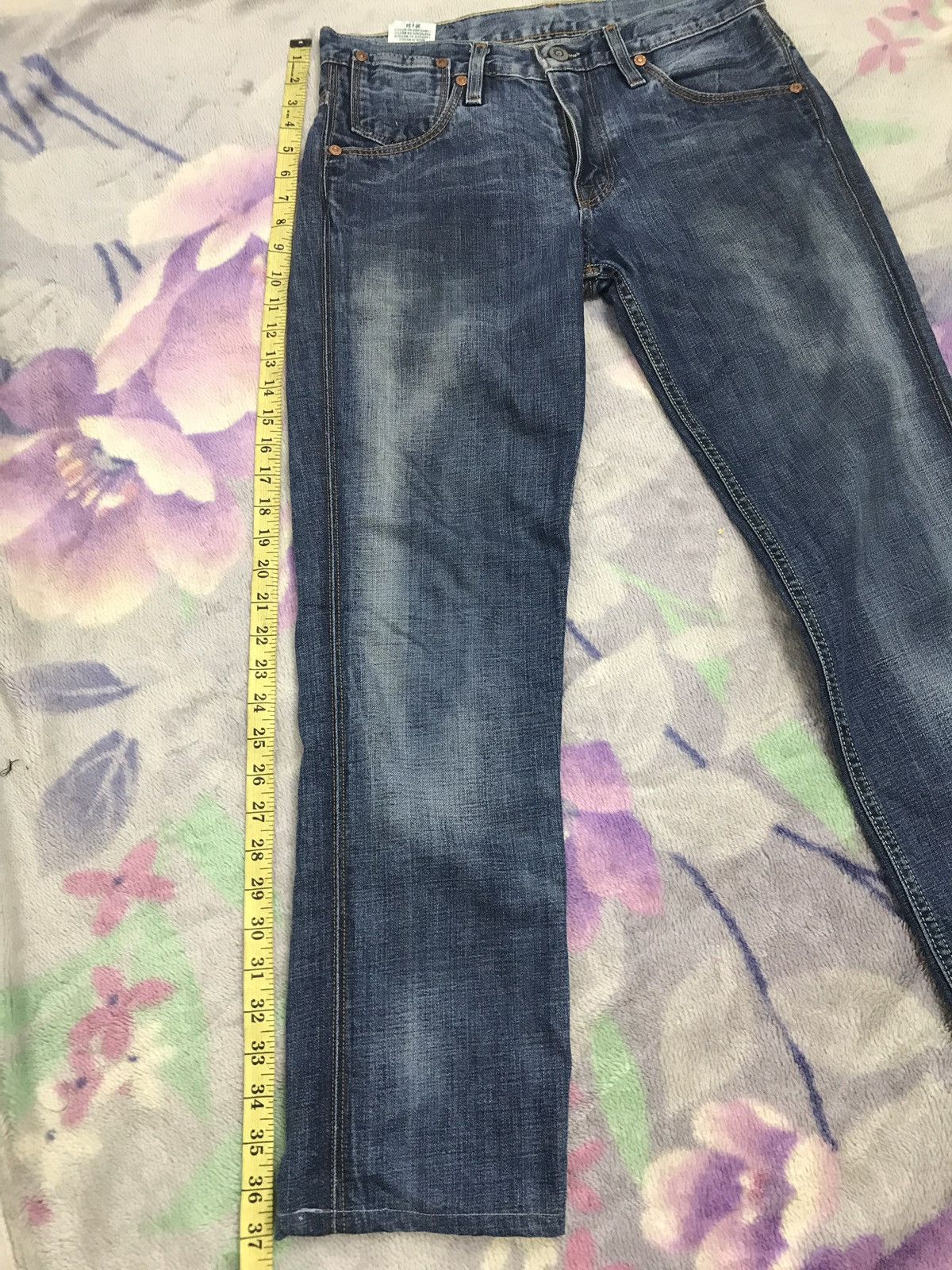 Levi's Vintage Clothing Levis 511 Blue Denim Jeans Mexico Distressed Slim Fits Size US 31 - 11 Thumbnail