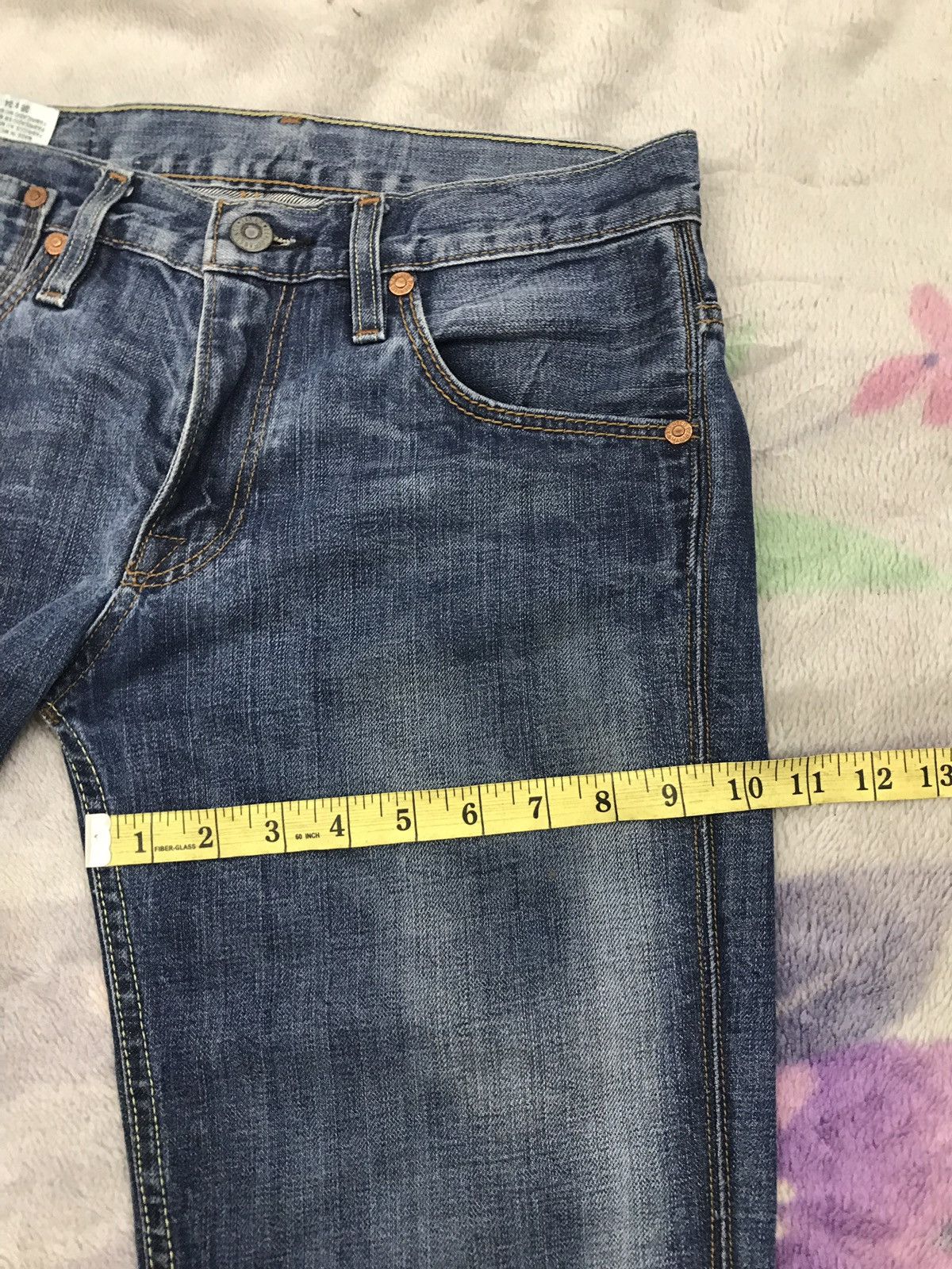 Levi's Vintage Clothing Levis 511 Blue Denim Jeans Mexico Distressed Slim Fits Size US 31 - 13 Thumbnail
