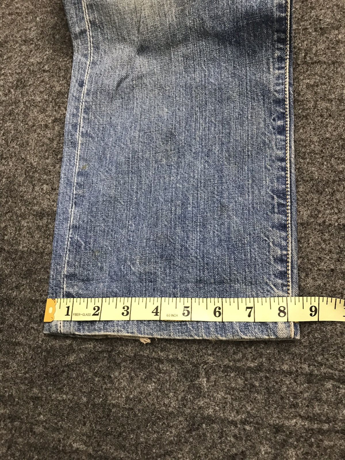 Levi's Vintage Clothing Levi’s 501 Blue Denim Jeans Distressed Vintage Size US 31 - 22 Thumbnail