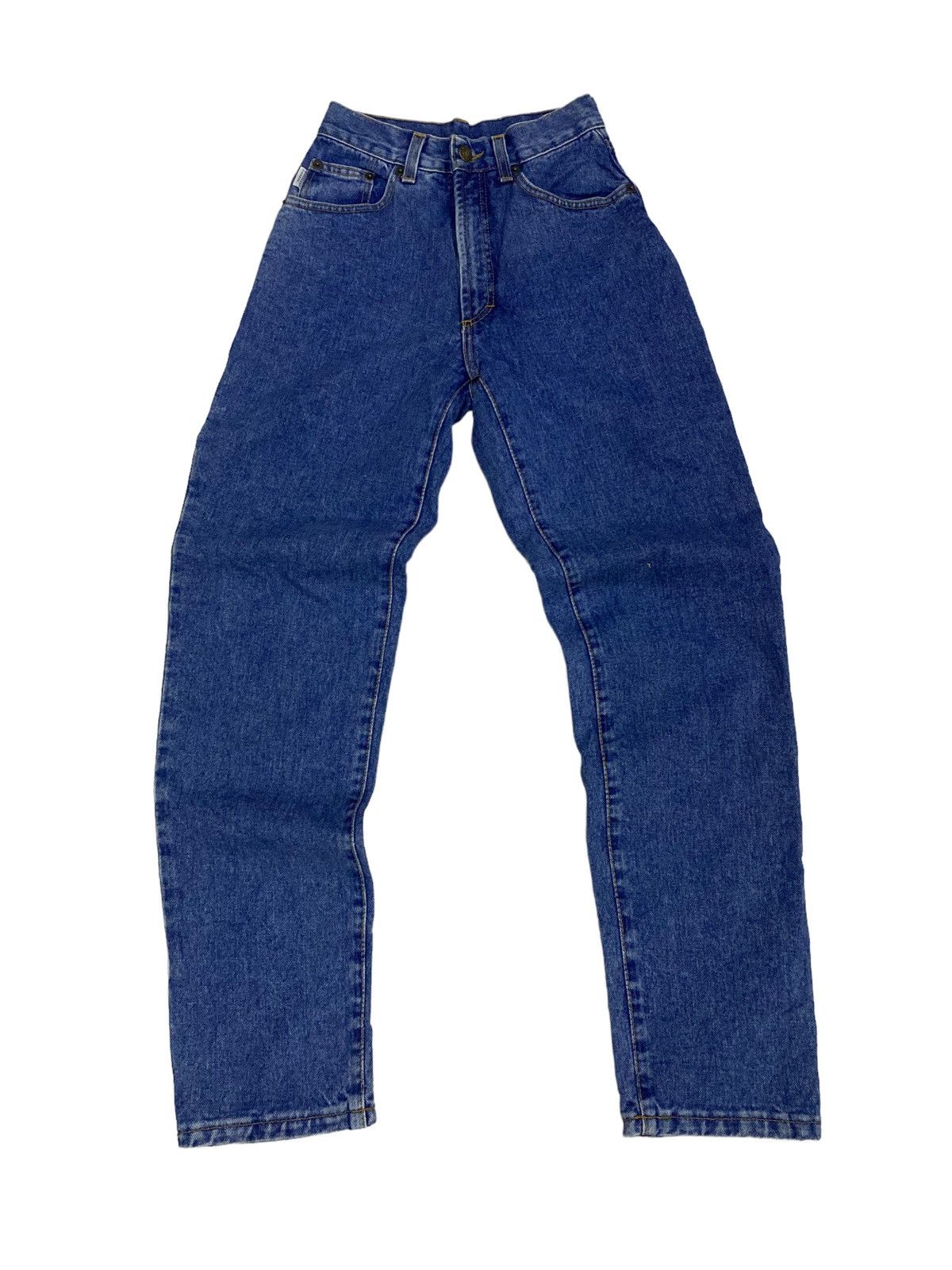 Burberry × Vintage Vtg THOMAS BURBERRY iconic logo spell out high waist jeans Size 25" / US 0 / IT 36 - 5 Thumbnail
