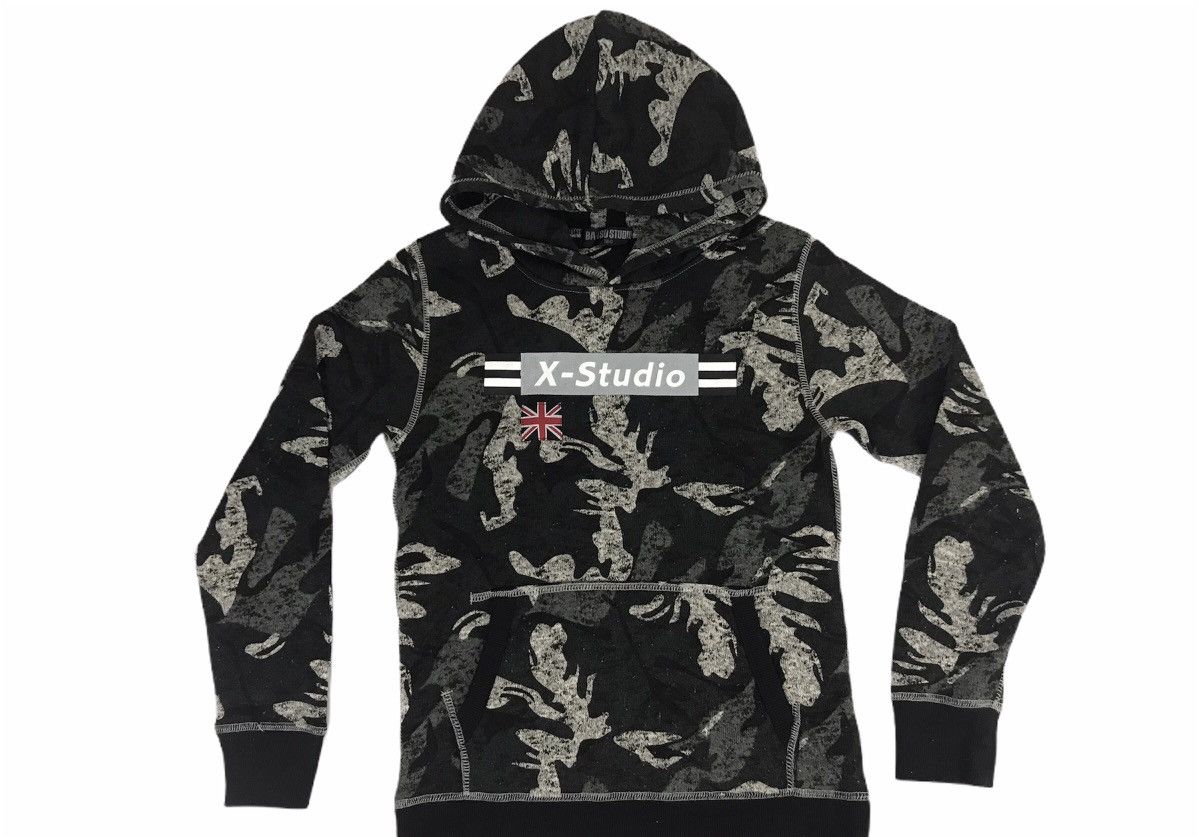 Japanese Brand Ba-tsu Studio X-Studio Sweatshirt Jacket Camo Unisex Size US S / EU 44-46 / 1 - 1 Thumbnail