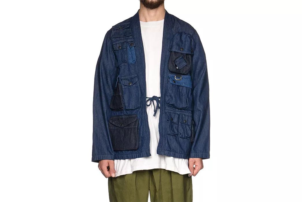 美品 KAPITAL Kimono キモノフィッシングジャケット Size 3 美品 KAPITAL Kimono キモノフィッシングジャケット Size 3