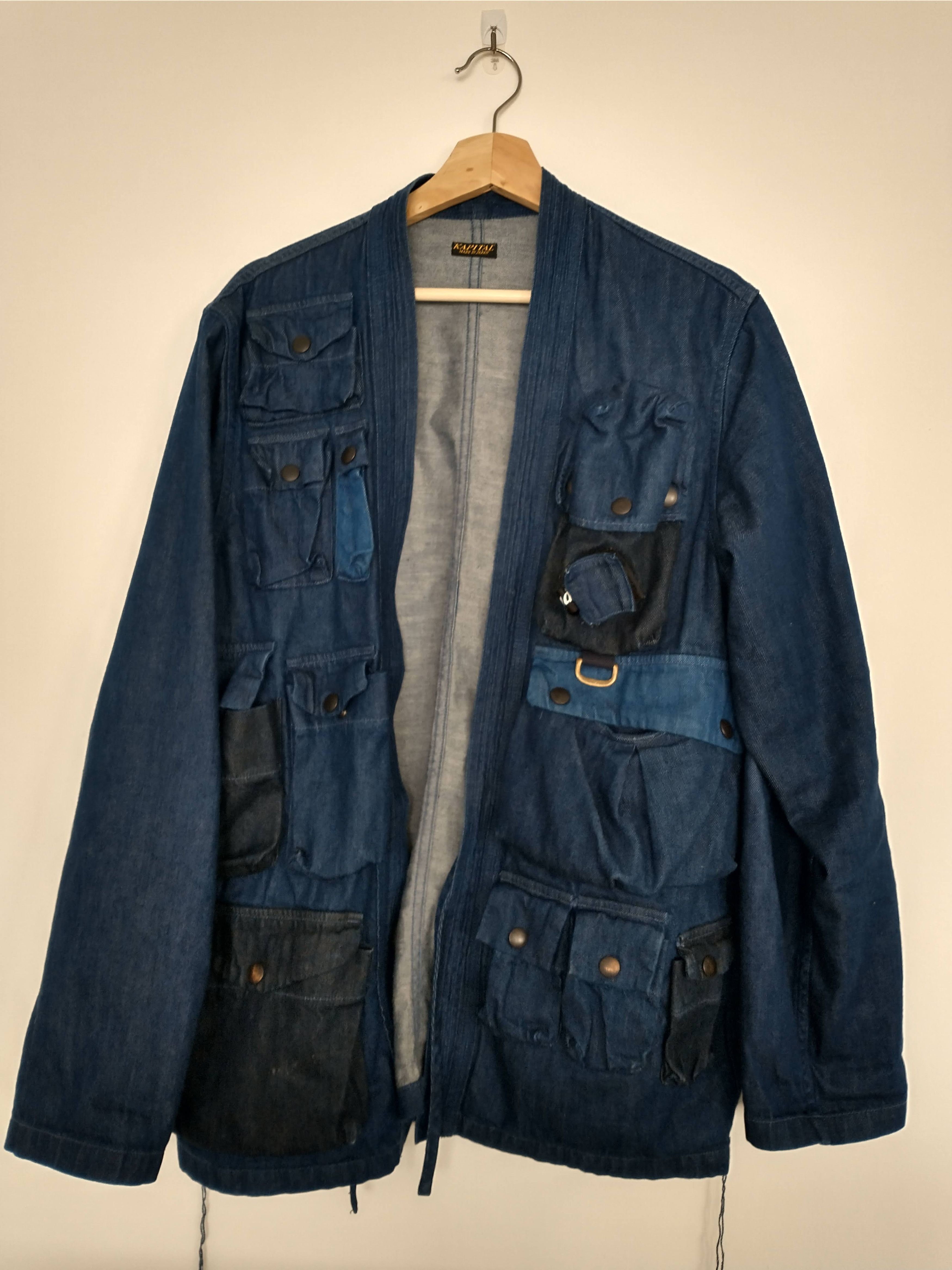 Kapital Kapital 8oz. Denim Fishing Kimono Shirt Size US L / EU 52-54 / 3 - 2 Thumbnail