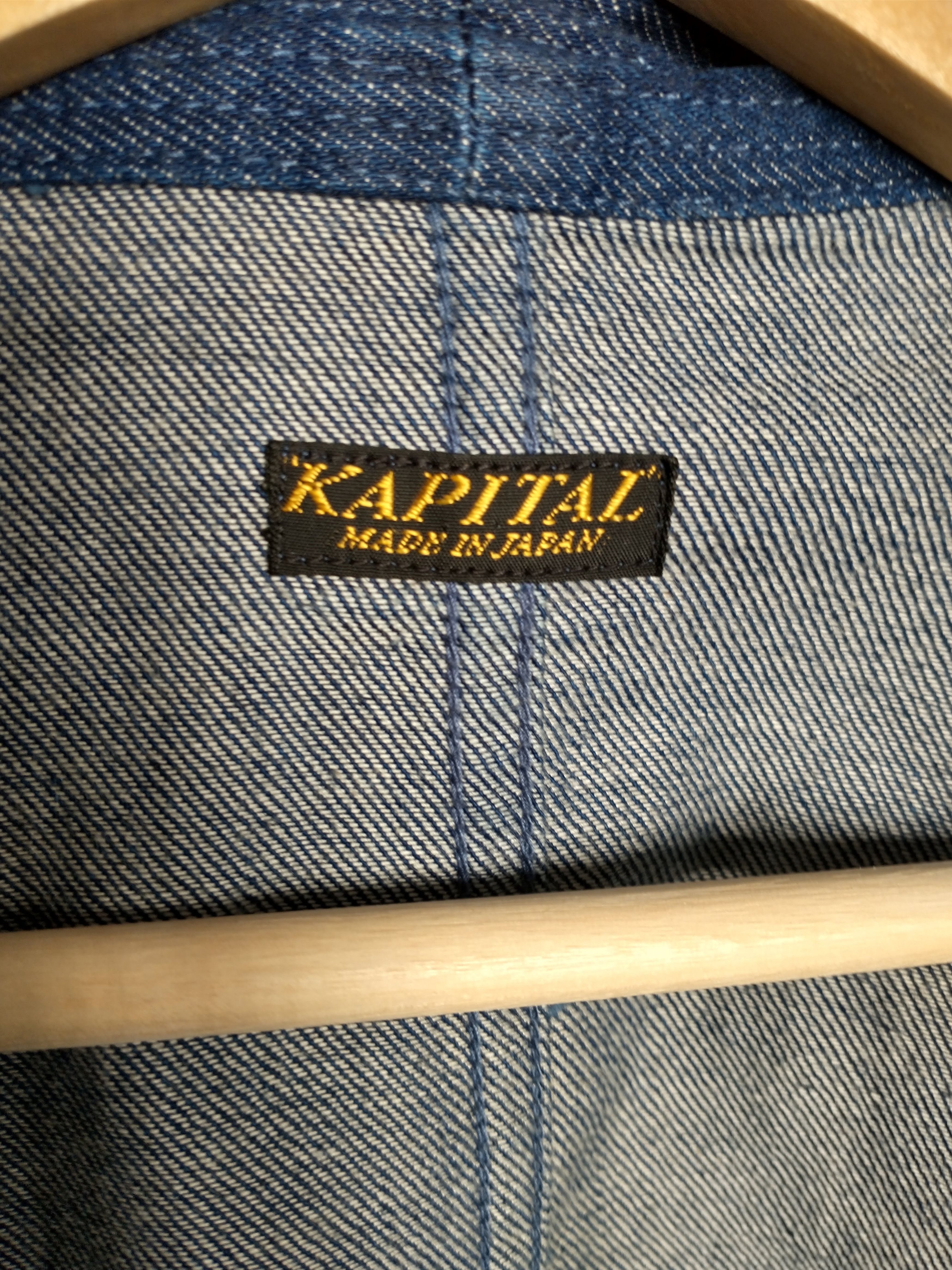 Kapital Kapital 8oz. Denim Fishing Kimono Shirt Size US L / EU 52-54 / 3 - 6 Thumbnail