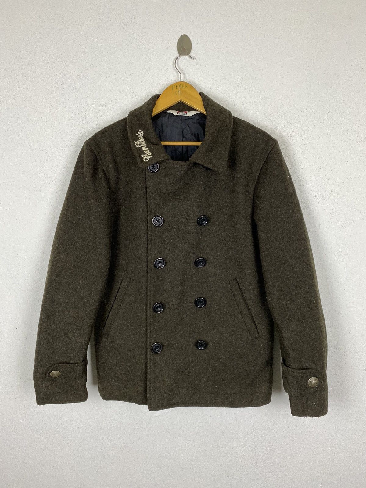 Ben Davis BEN DAVIS PEA COAT WOOL FABRIC Size US L / EU 52-54 / 3 - 2 Thumbnail